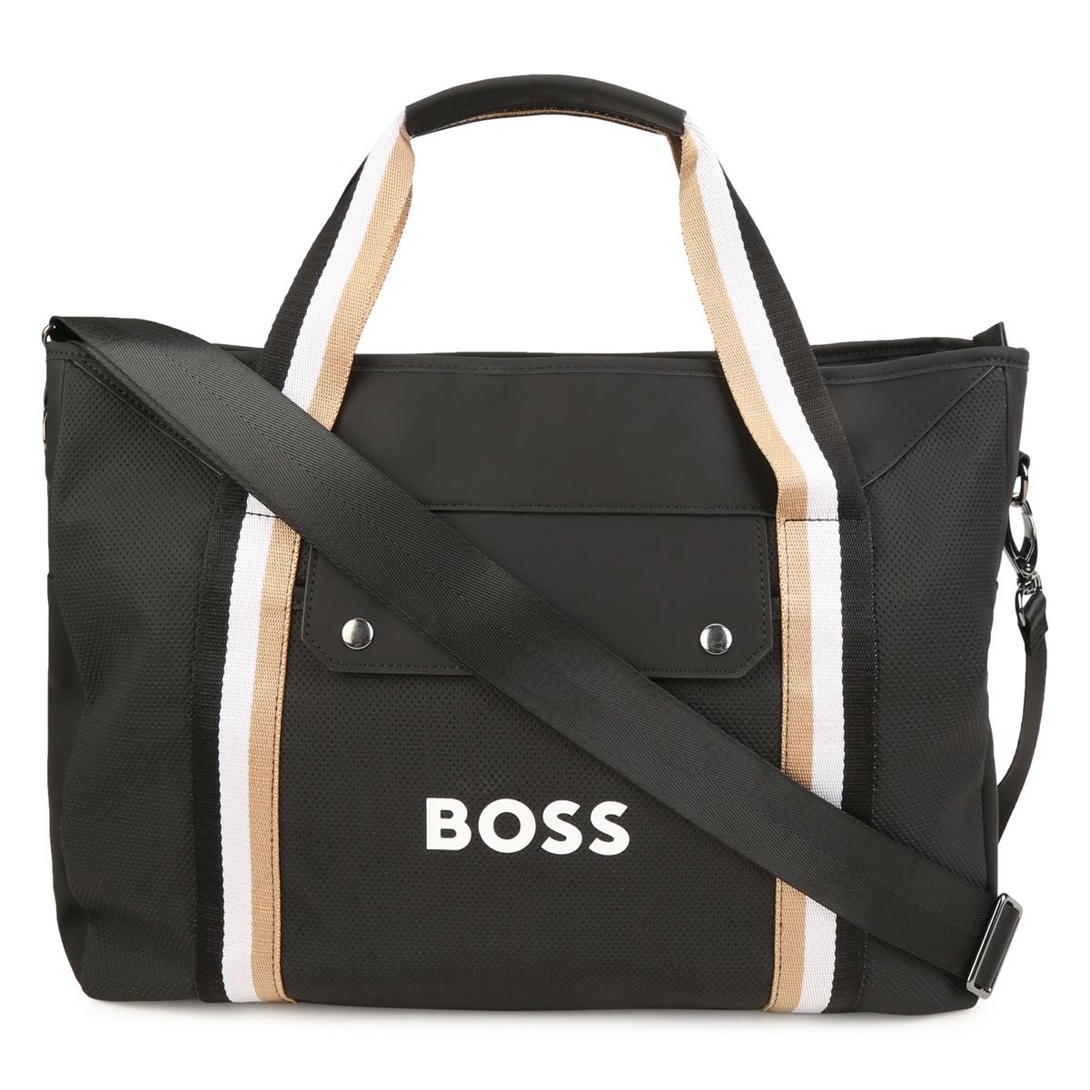 Boys & Girls Black Logo Handbag(31x42x14cm)