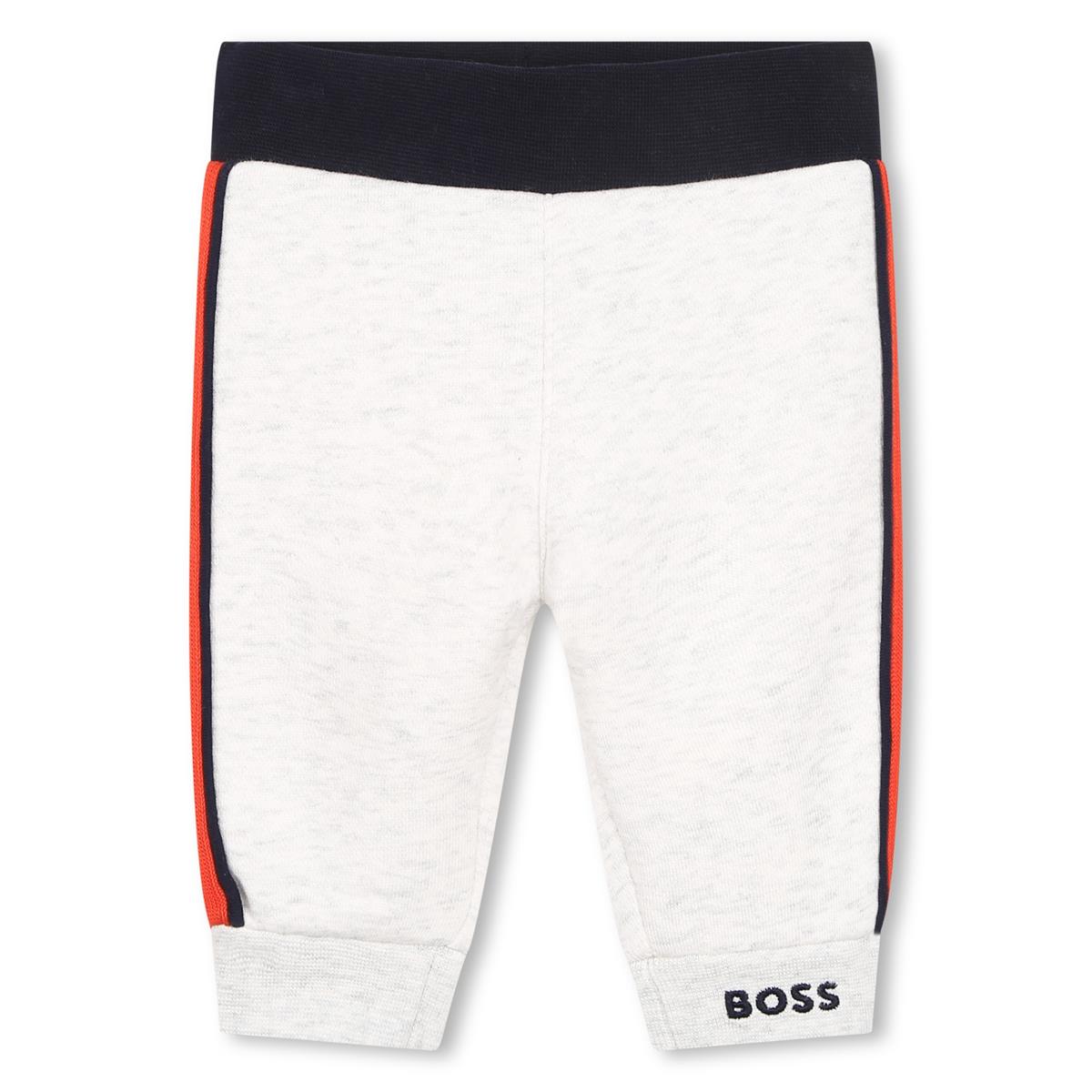 Baby Boys Grey Cotton Trousers