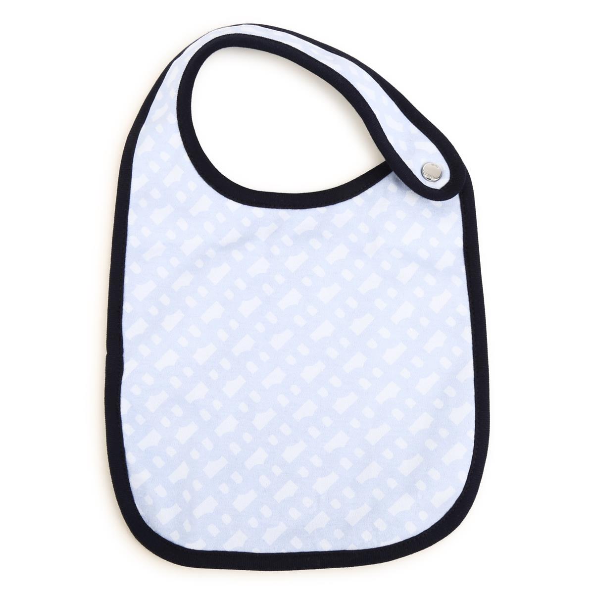 Baby Boys Light Blue Cotton Bib Set(3 Pack)