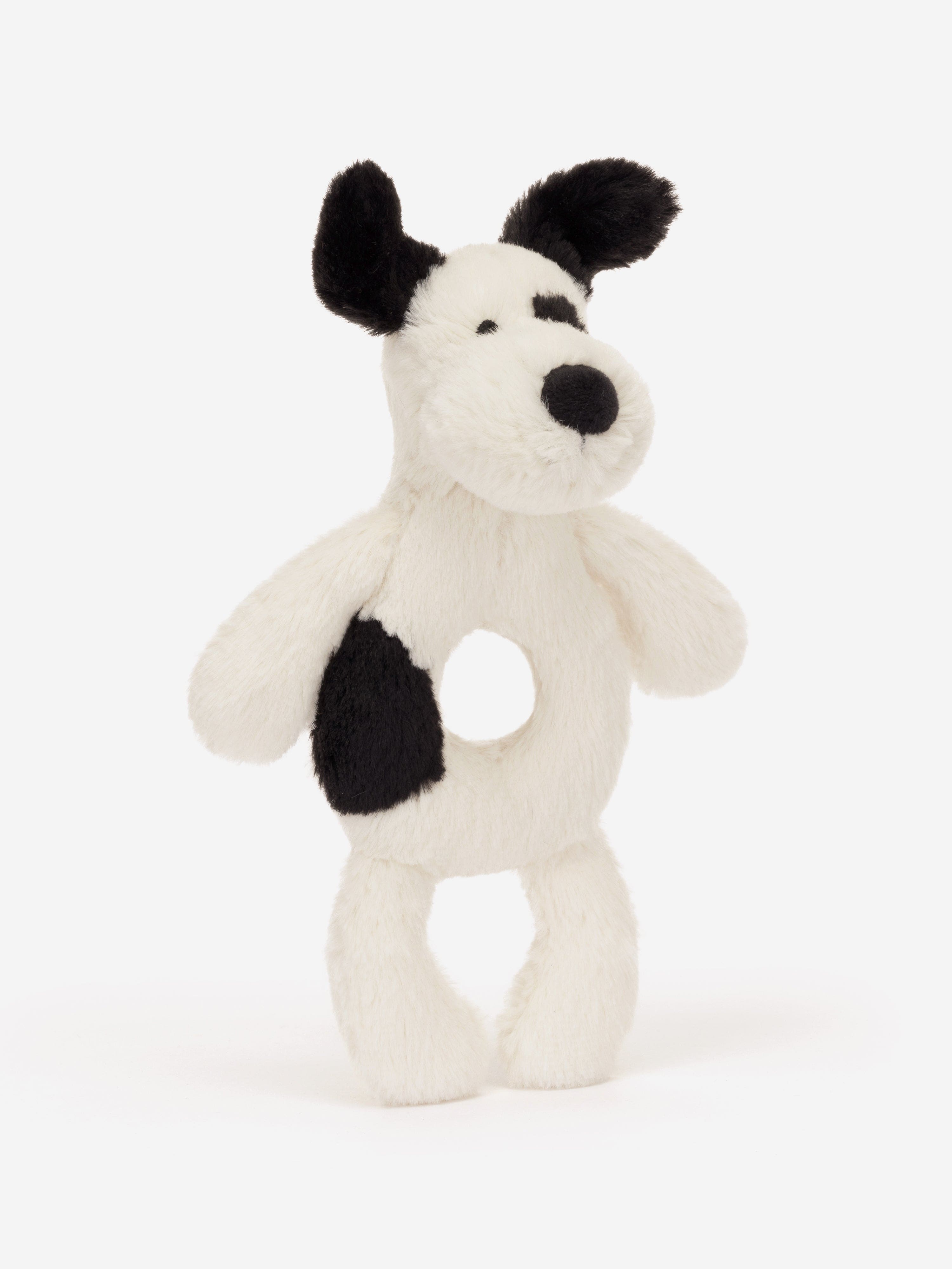Bashful Puppy Ring Rattle in White (18 CM)
