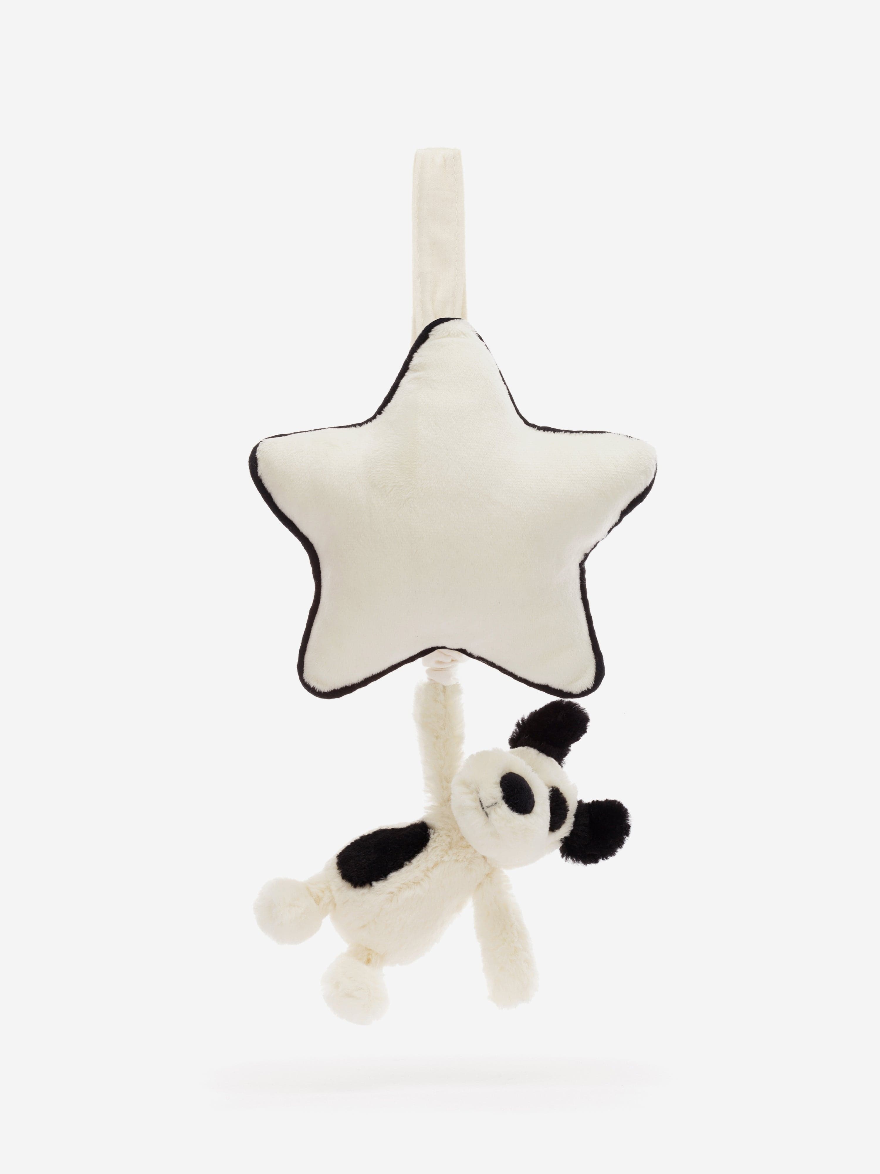 Bashful Puppy Musical Pull in White (30 CM)