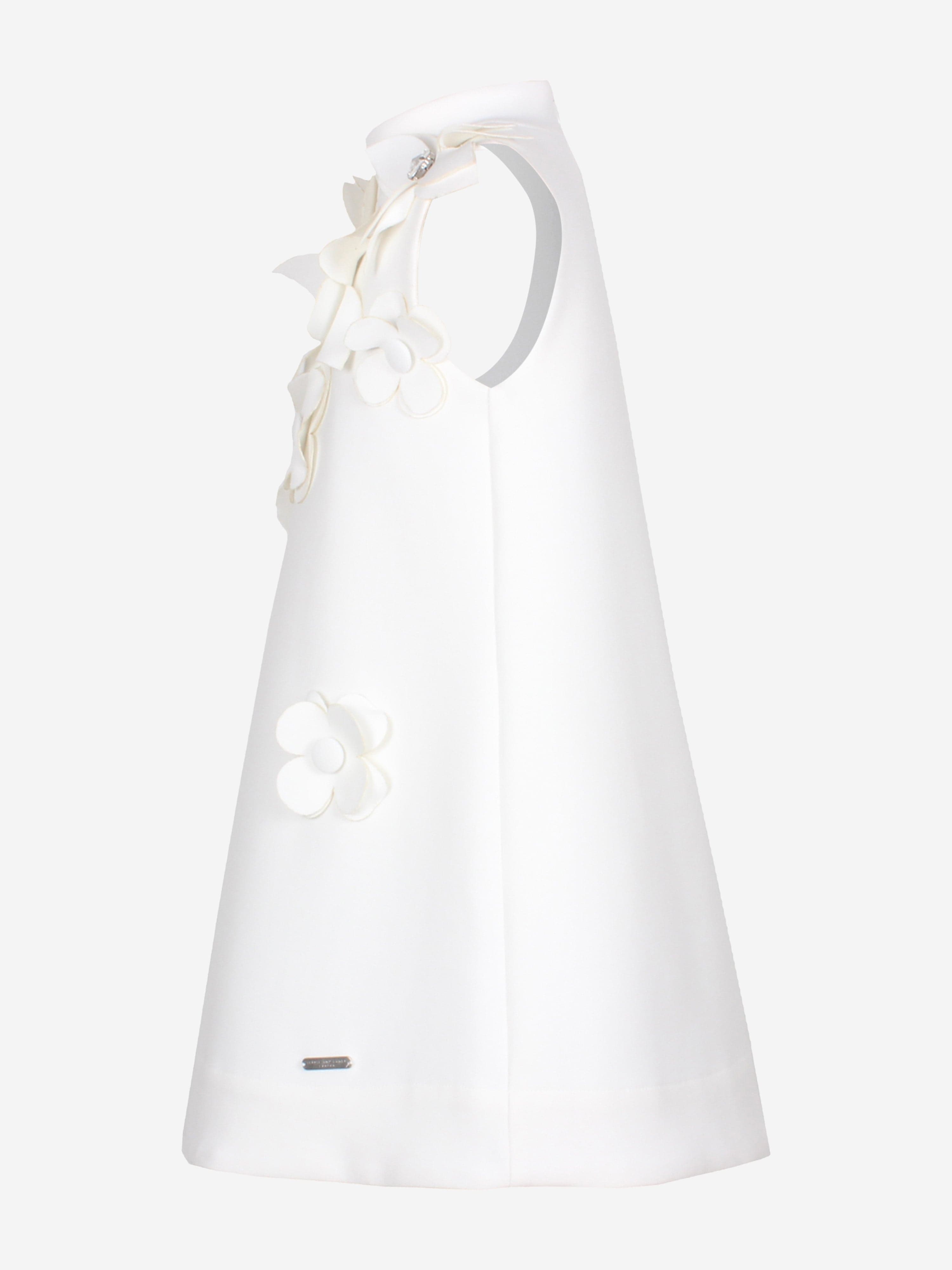 Jessie And James Girls Willow Flower Dress in White