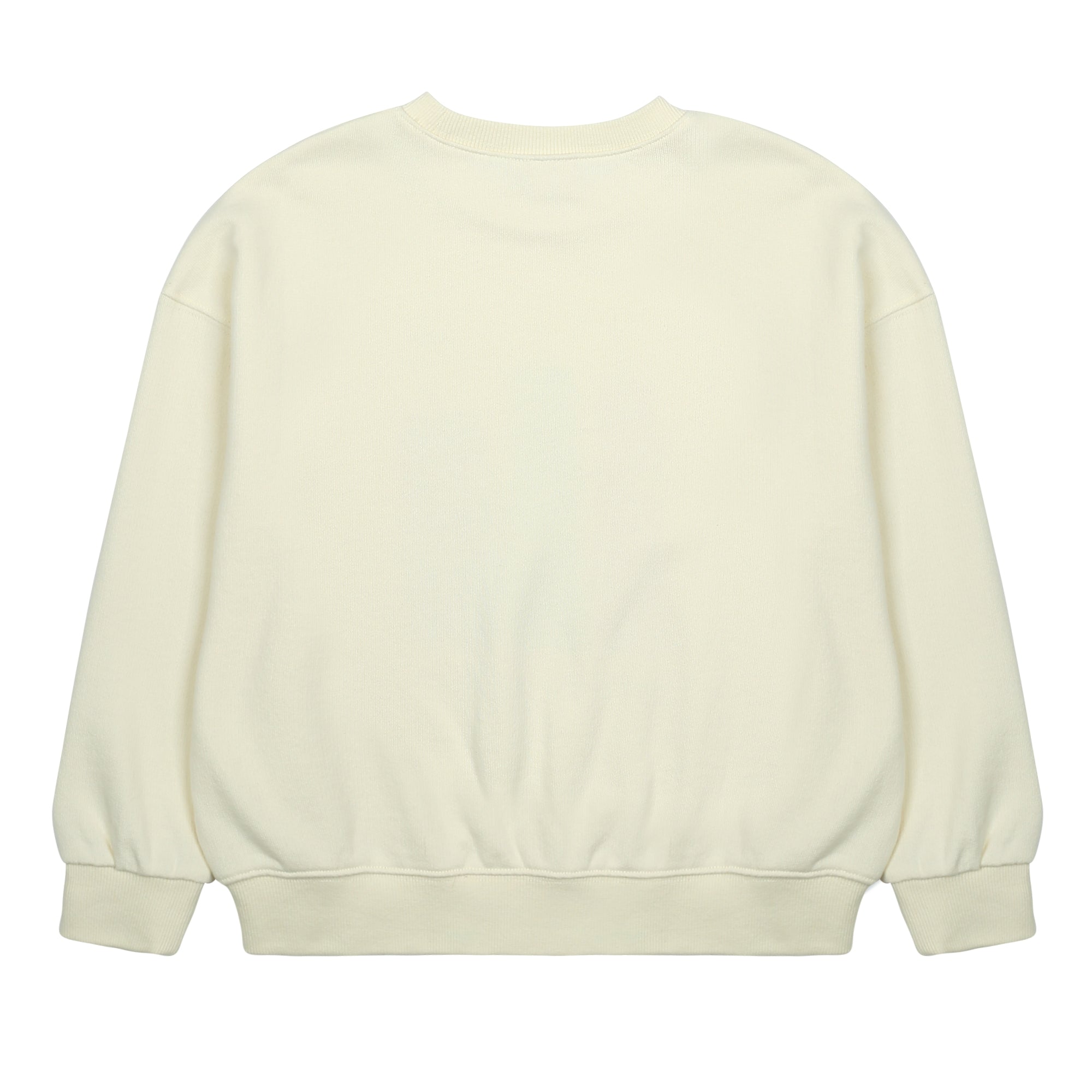 Boys & Girls Ivory Printed Cotton Sweatshirt