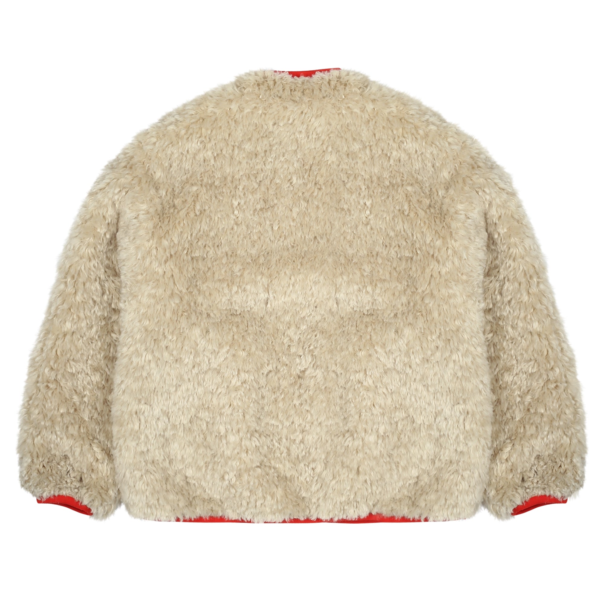 Boys & Girls Beige Plush Jacket