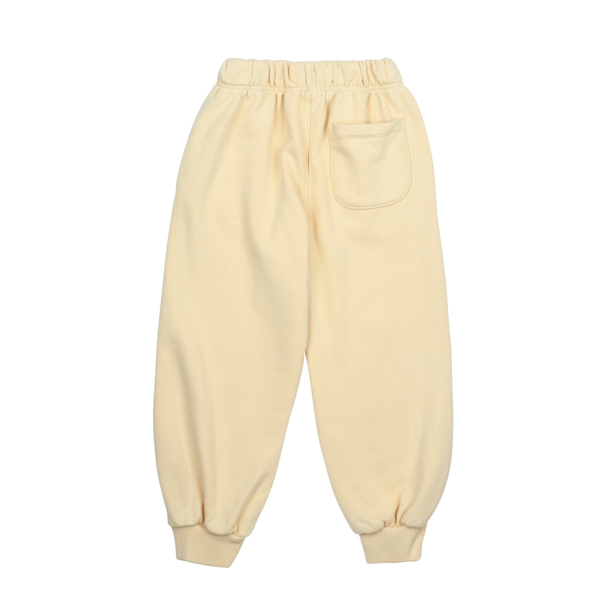 Boys & Girls Pale Yellow Cotton Trousers