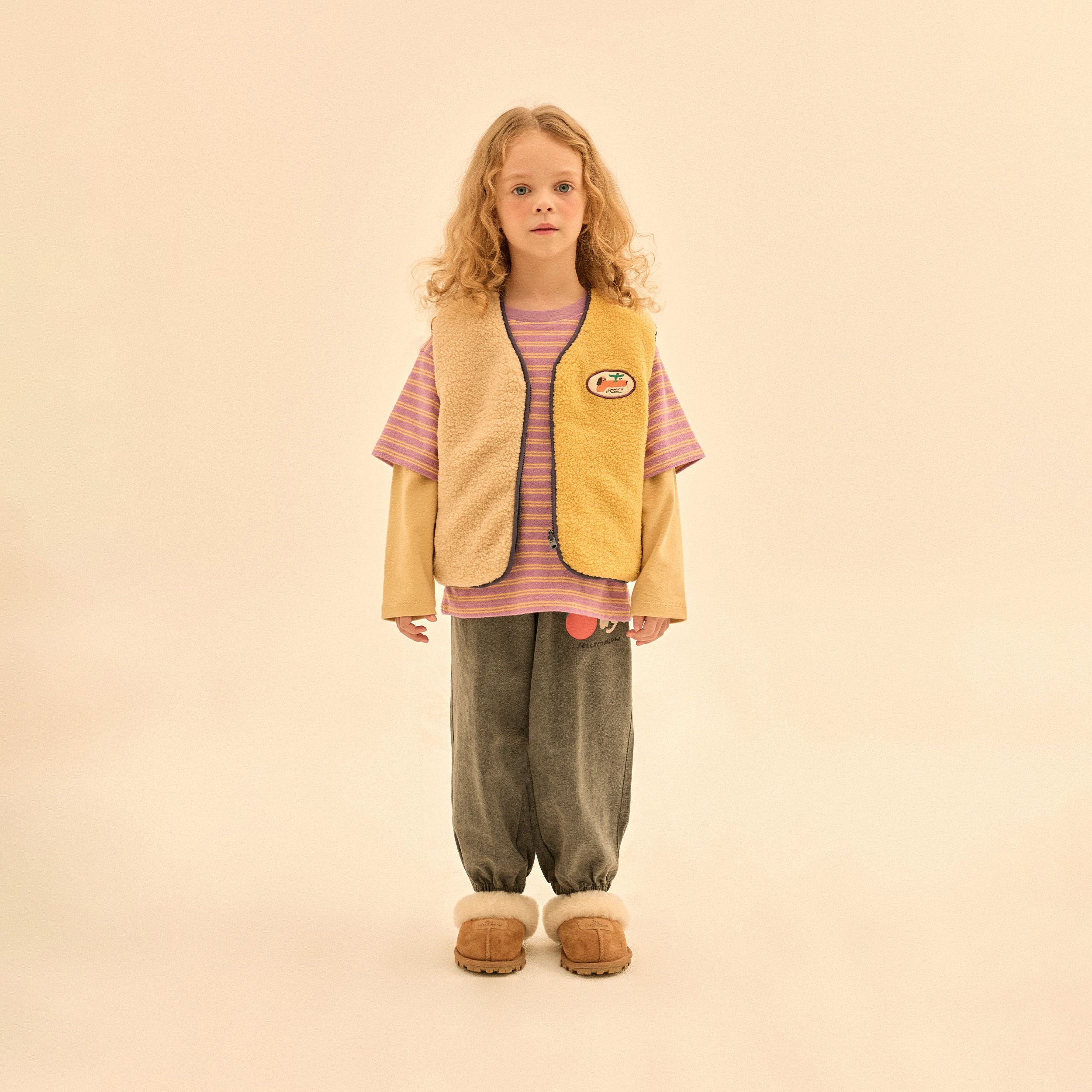 Boys & Girls Navy Reversible Padded Gilet