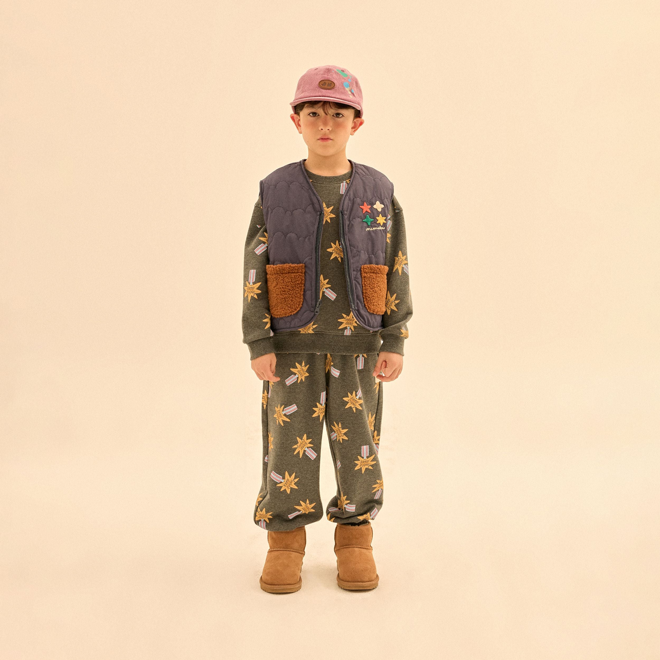 Boys & Girls Navy Reversible Padded Gilet