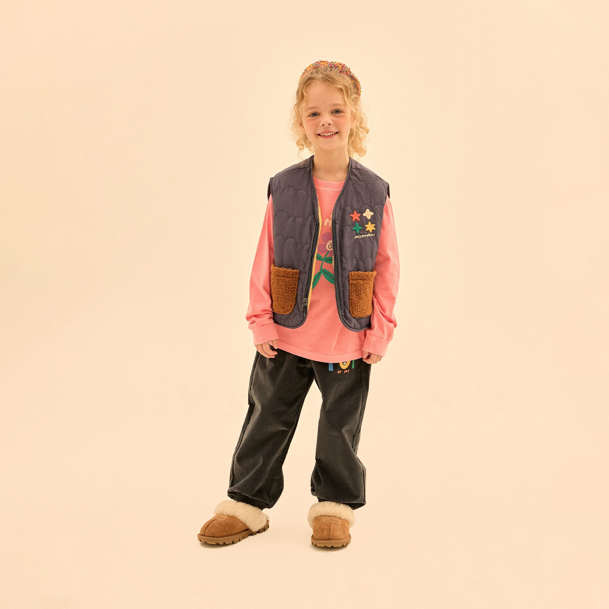 Boys & Girls Navy Reversible Padded Gilet
