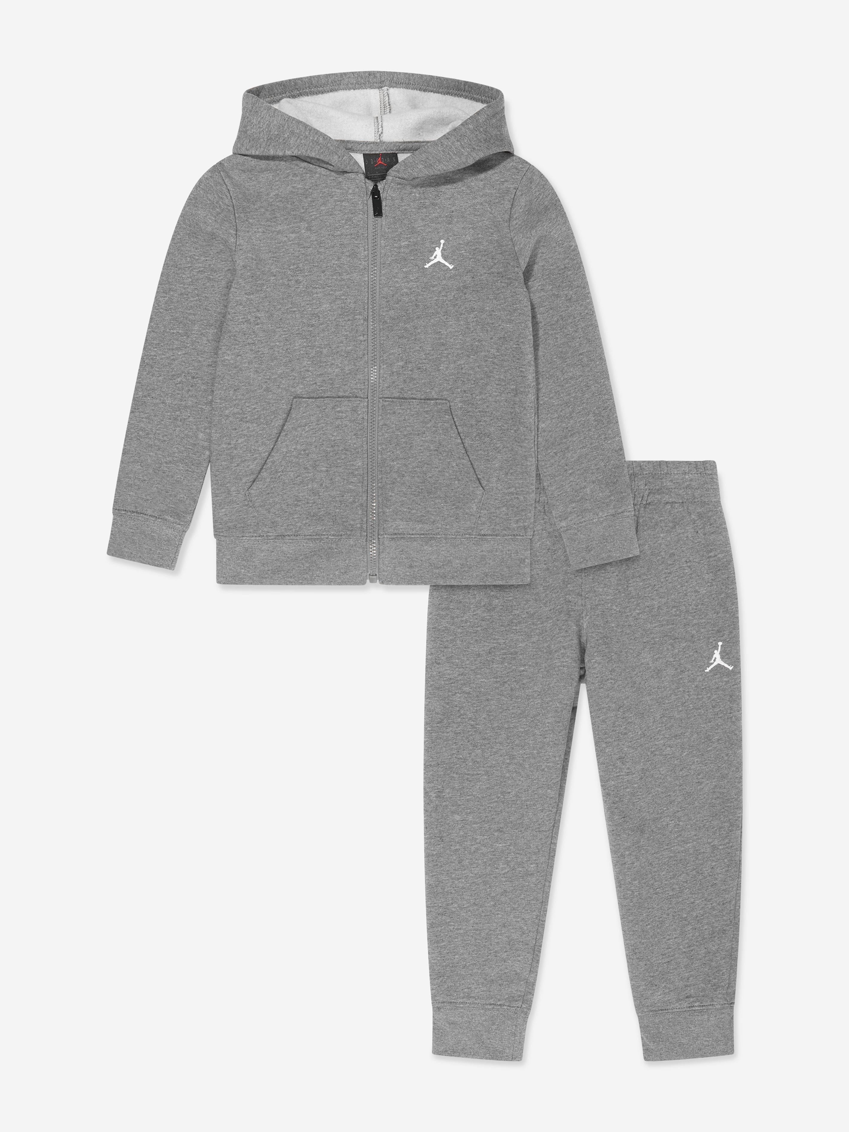 Boys MJ Brooklyn Fleece Tracksuit in Grey