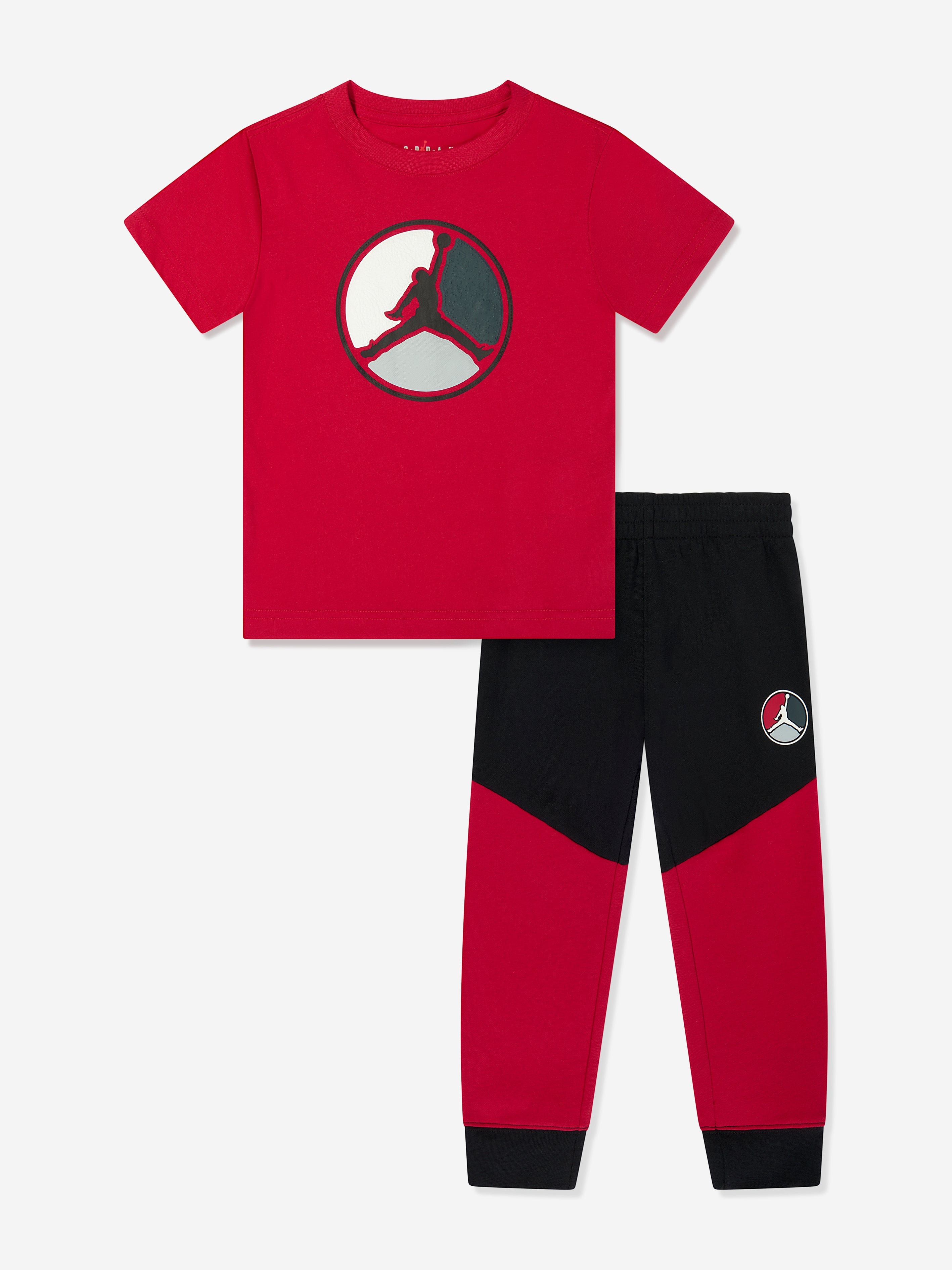 Boys Jumpman Flight HBR Trousers Set in Black