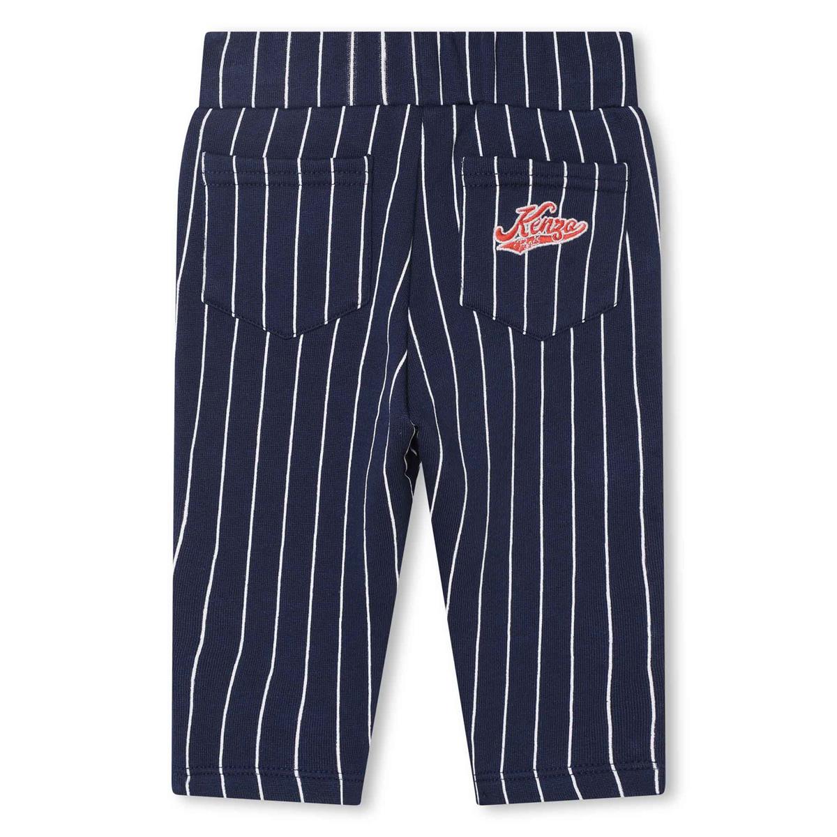 Baby Boys Black Stripes Trousers
