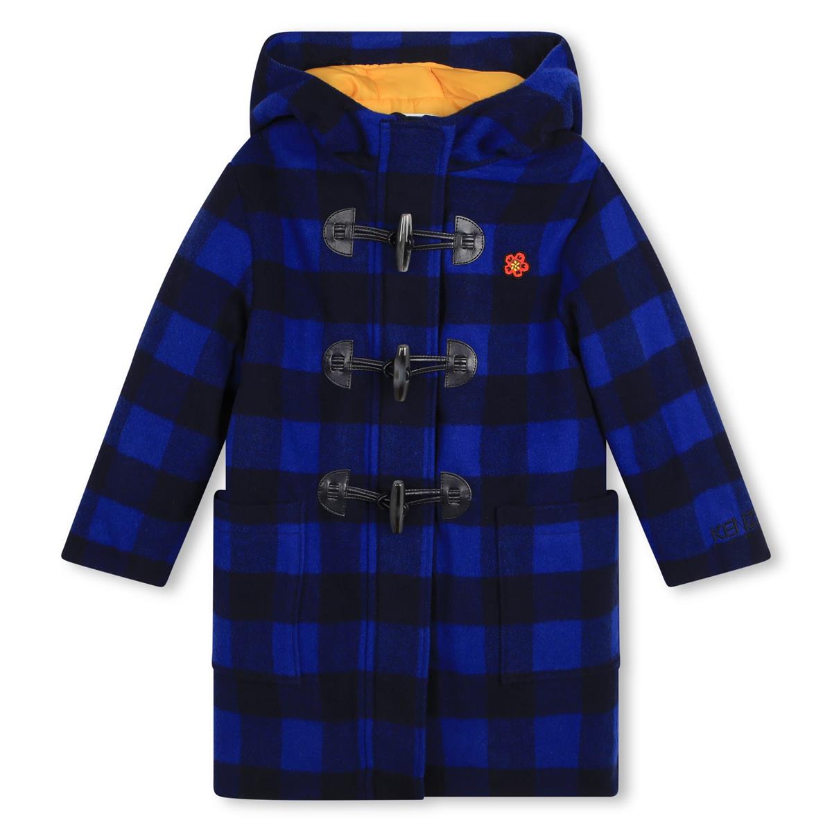 Boys & Girls Blue Check Coat