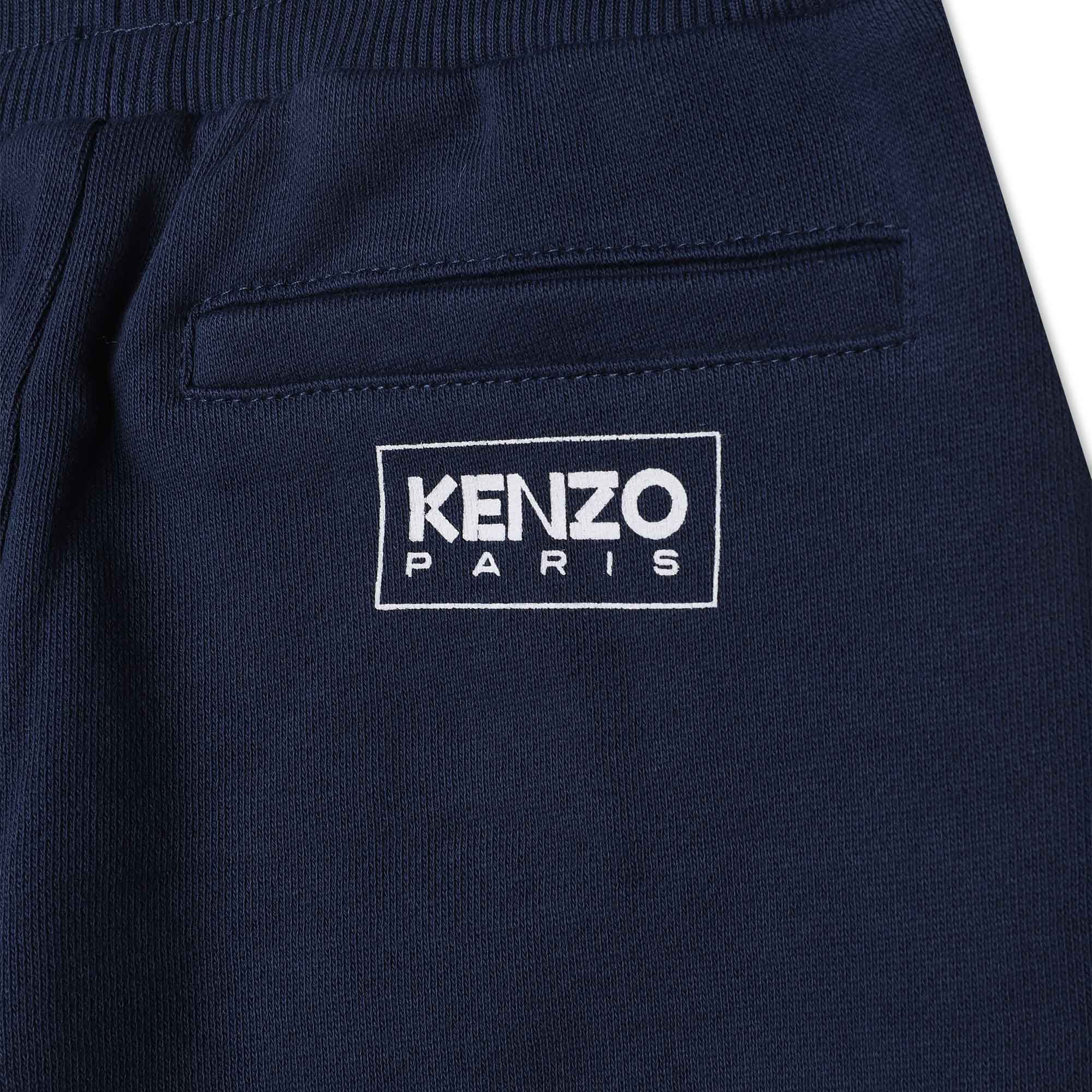 Boys Navy Cotton Trousers