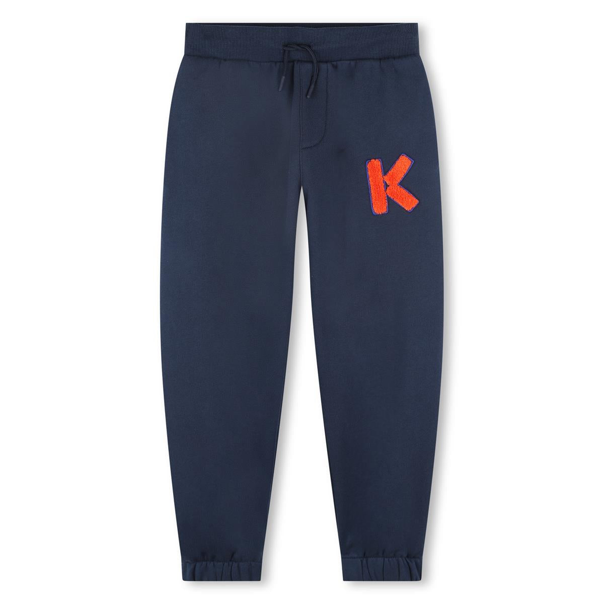 Boys Navy Cotton Trousers