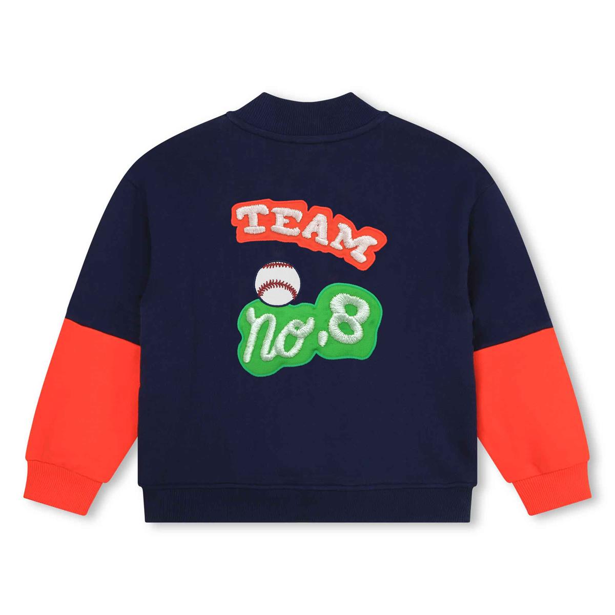 Boys Navy Zip-Up Jacket