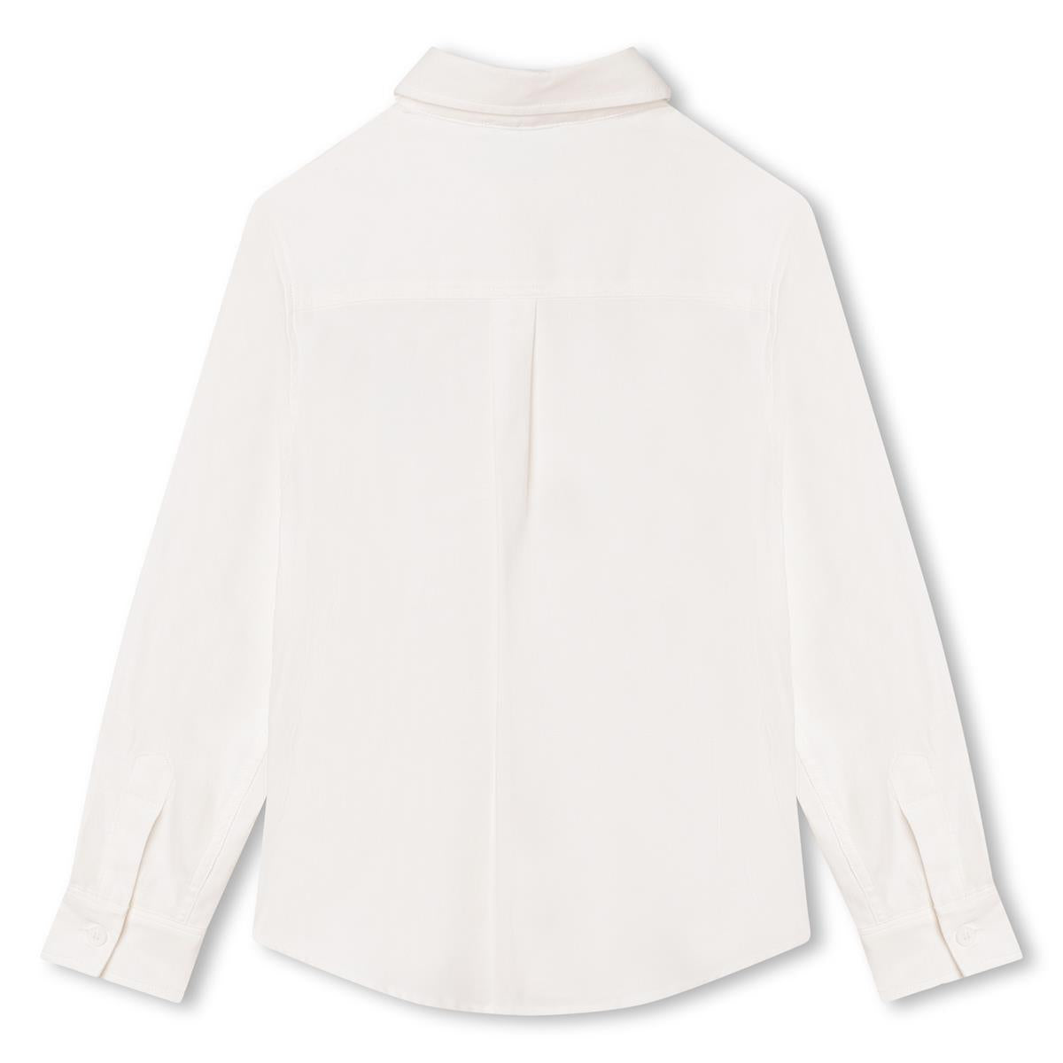 Boys White Cotton Shirt