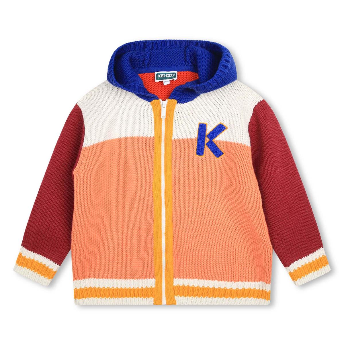 Boys Pink Zip-Up Cardigan