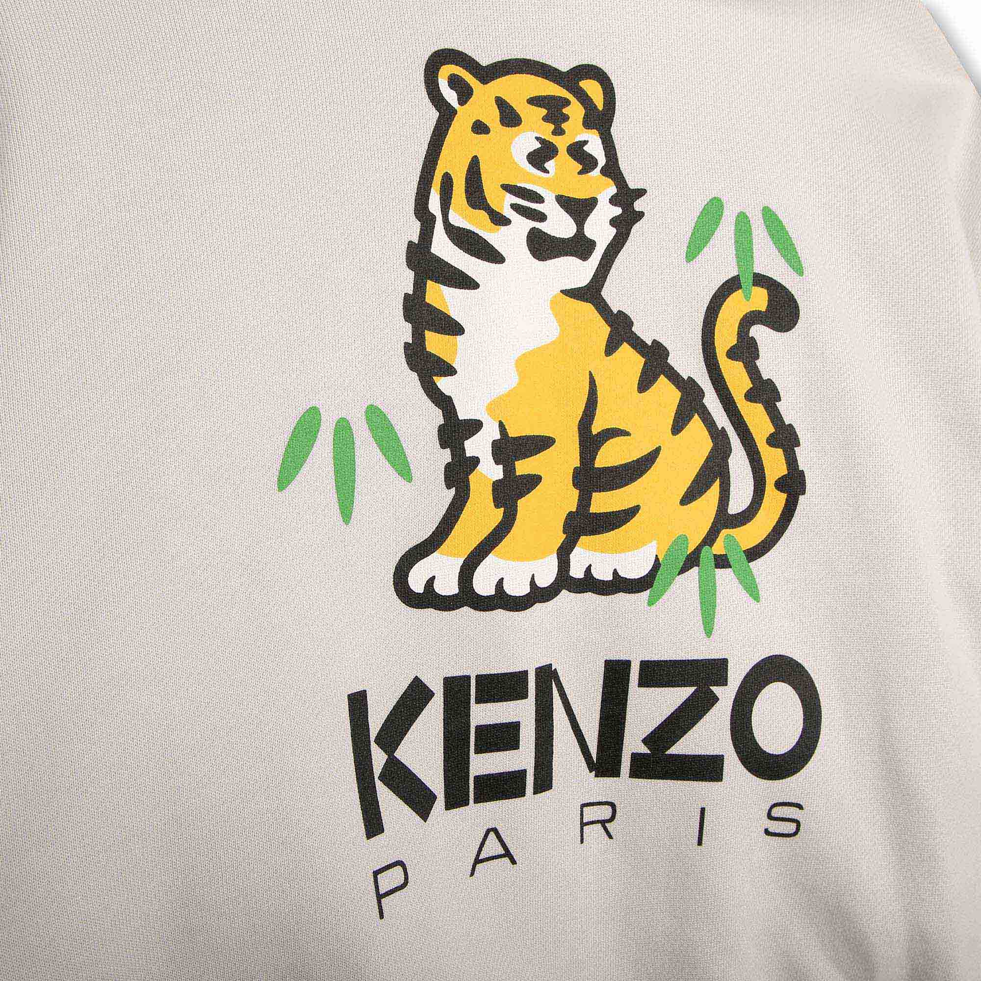 Boys & Girls White Logo Cotton Sweatshirt