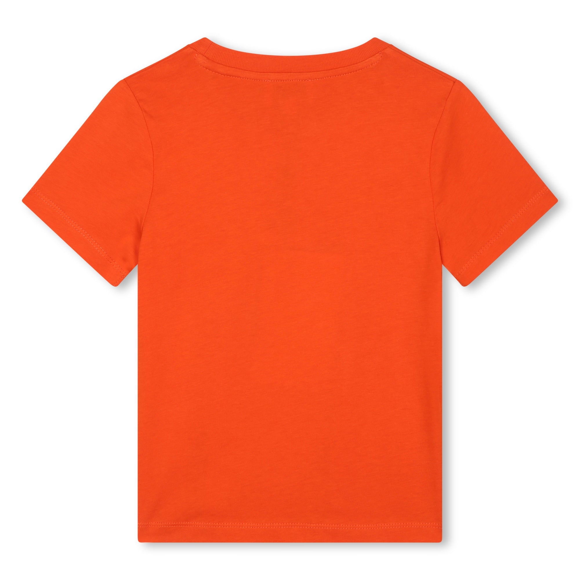 Boys Red Printed Cotton T-Shirt