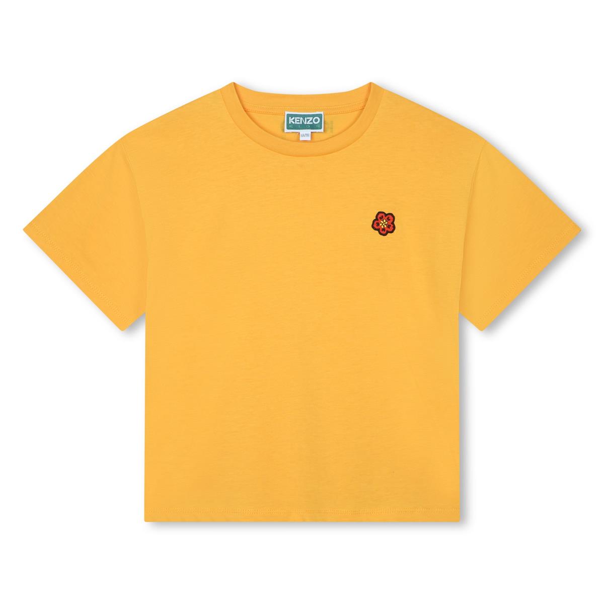 Boys Yellow Cotton T-Shirt