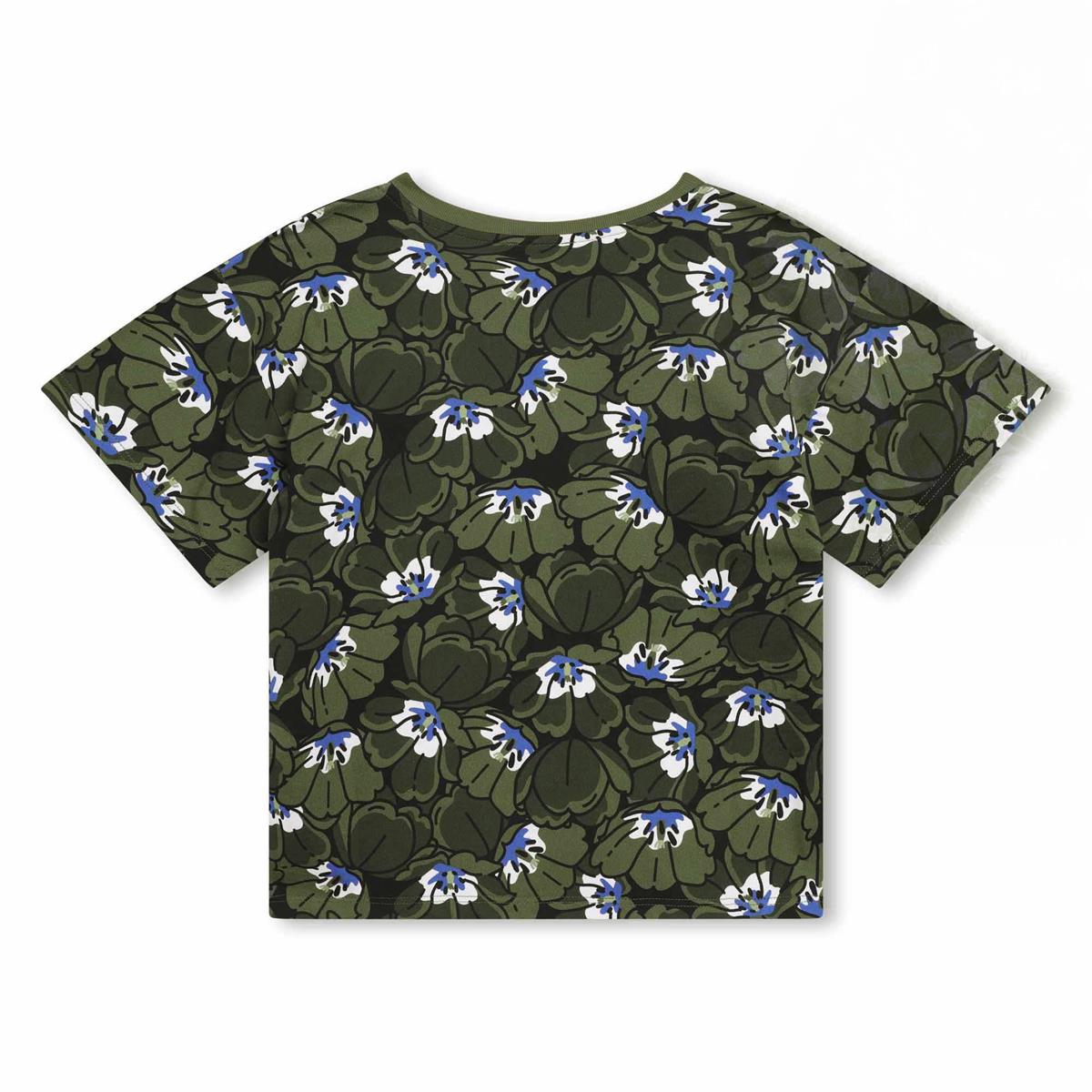 Boys Dark Green Cotton T-Shirt