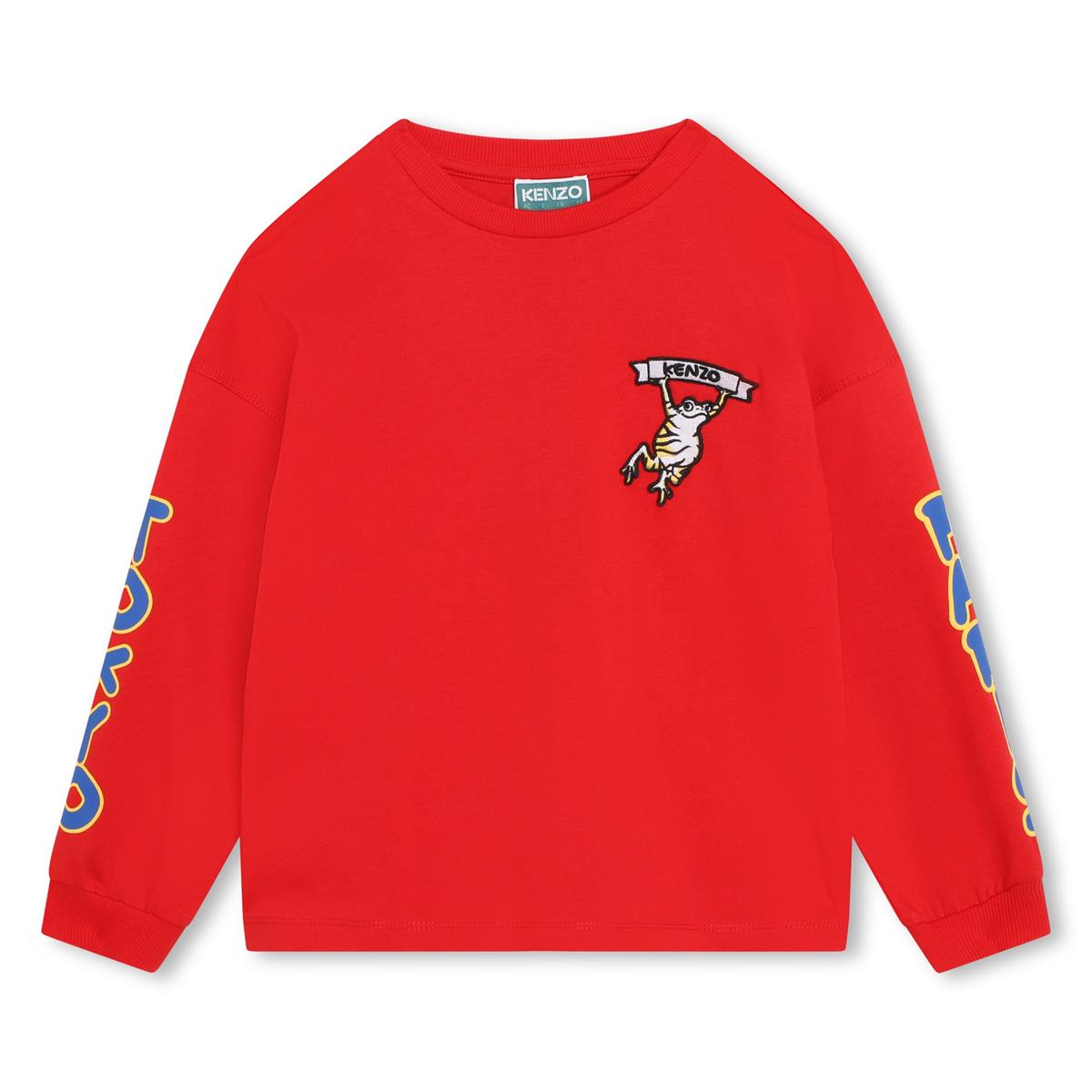 Boys Red Logo Cotton T-Shirt