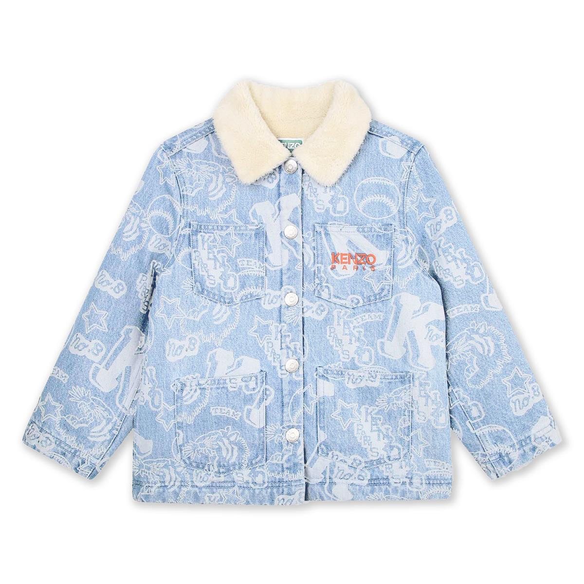 Boys Light Blue Denim Coat