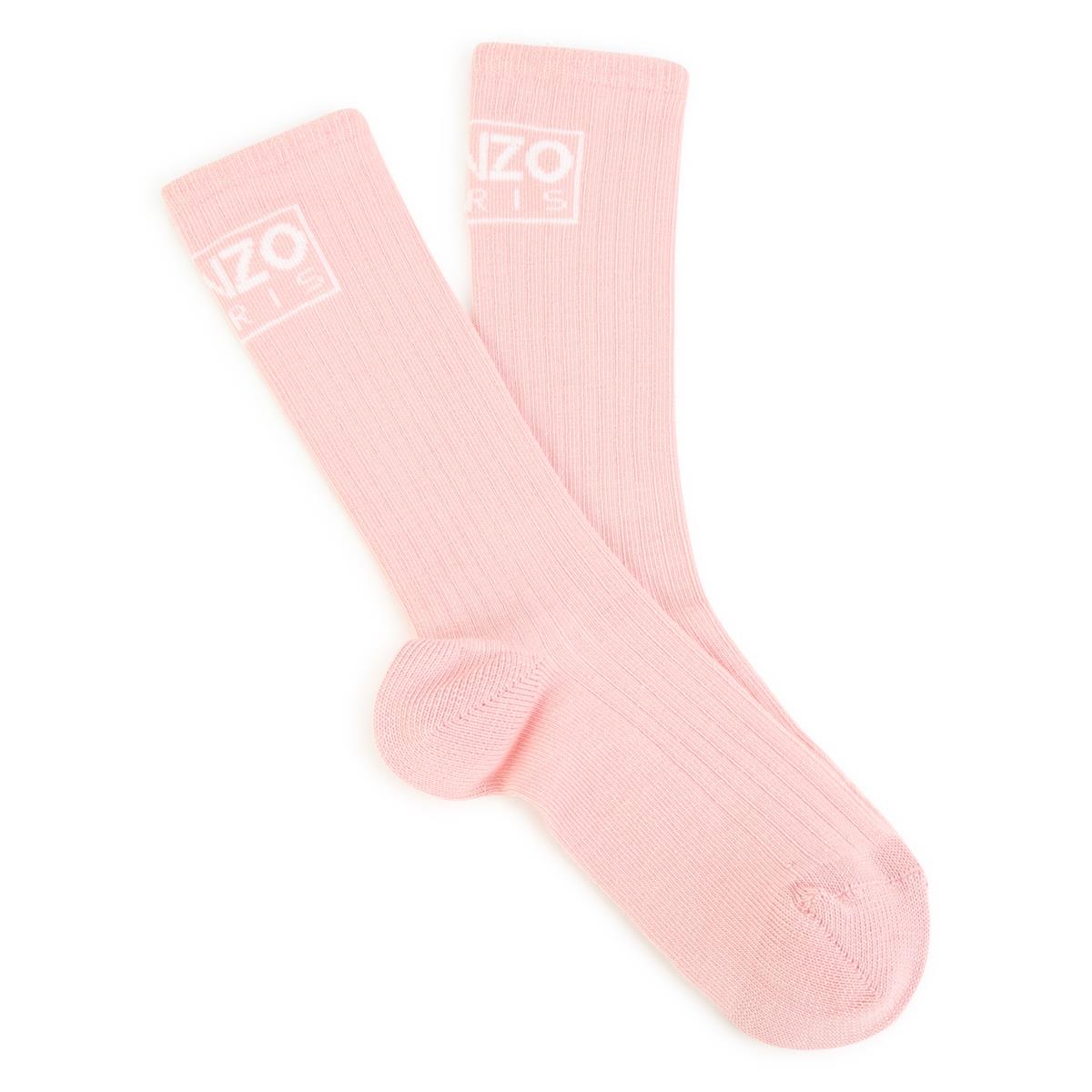 Boys & Girls Pink Logo Socks