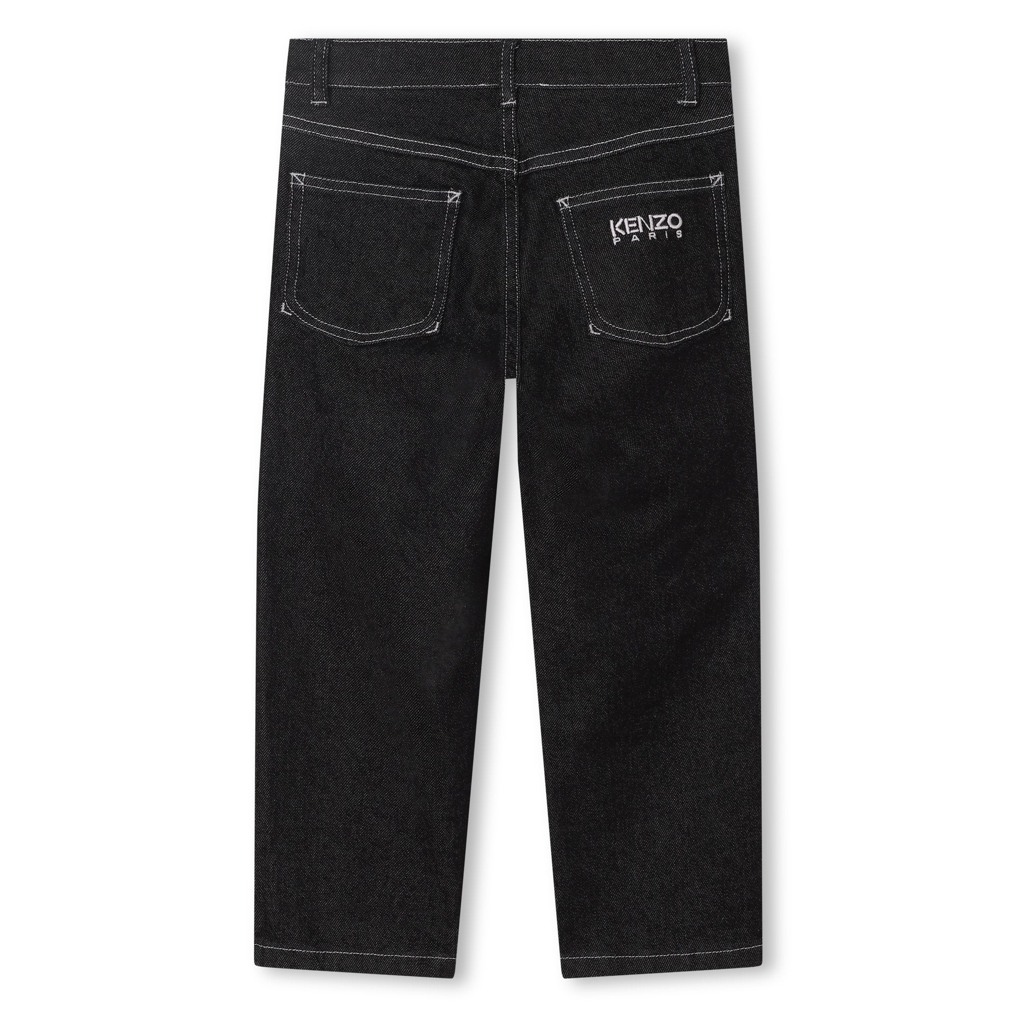 Boys & Girls Black Denim Trousers