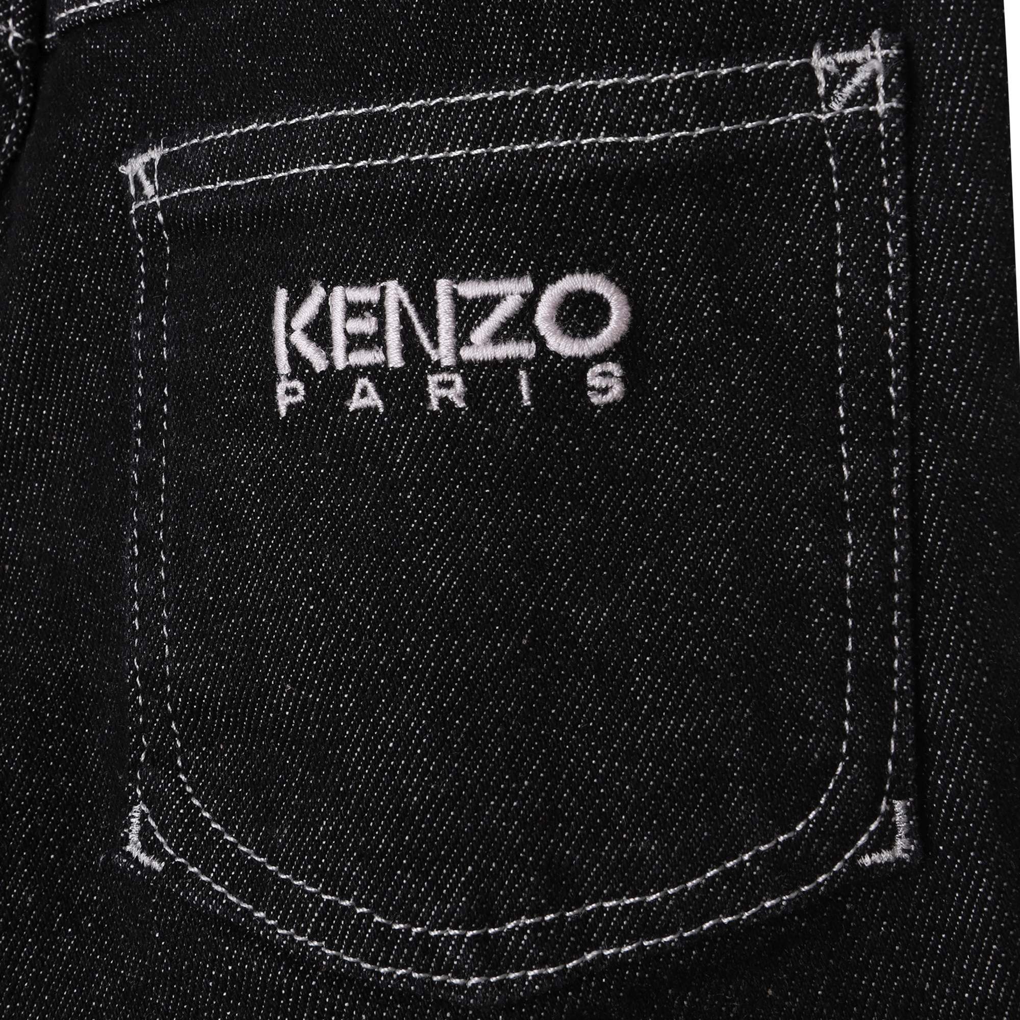 Boys & Girls Black Denim Trousers