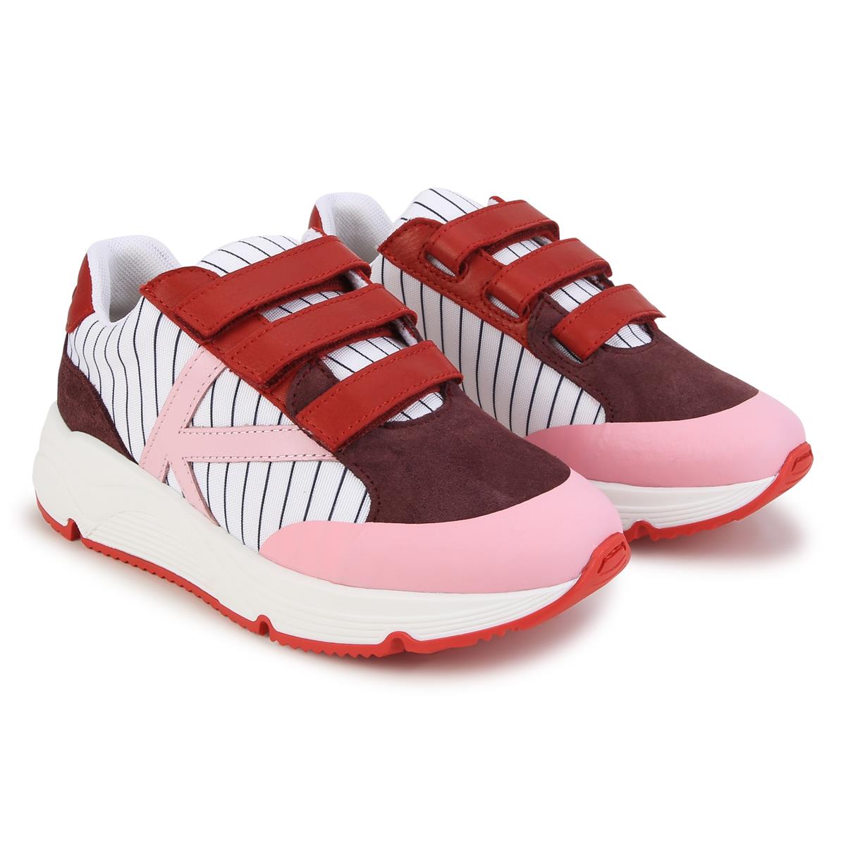 Boys & Girls White Logo Shoes