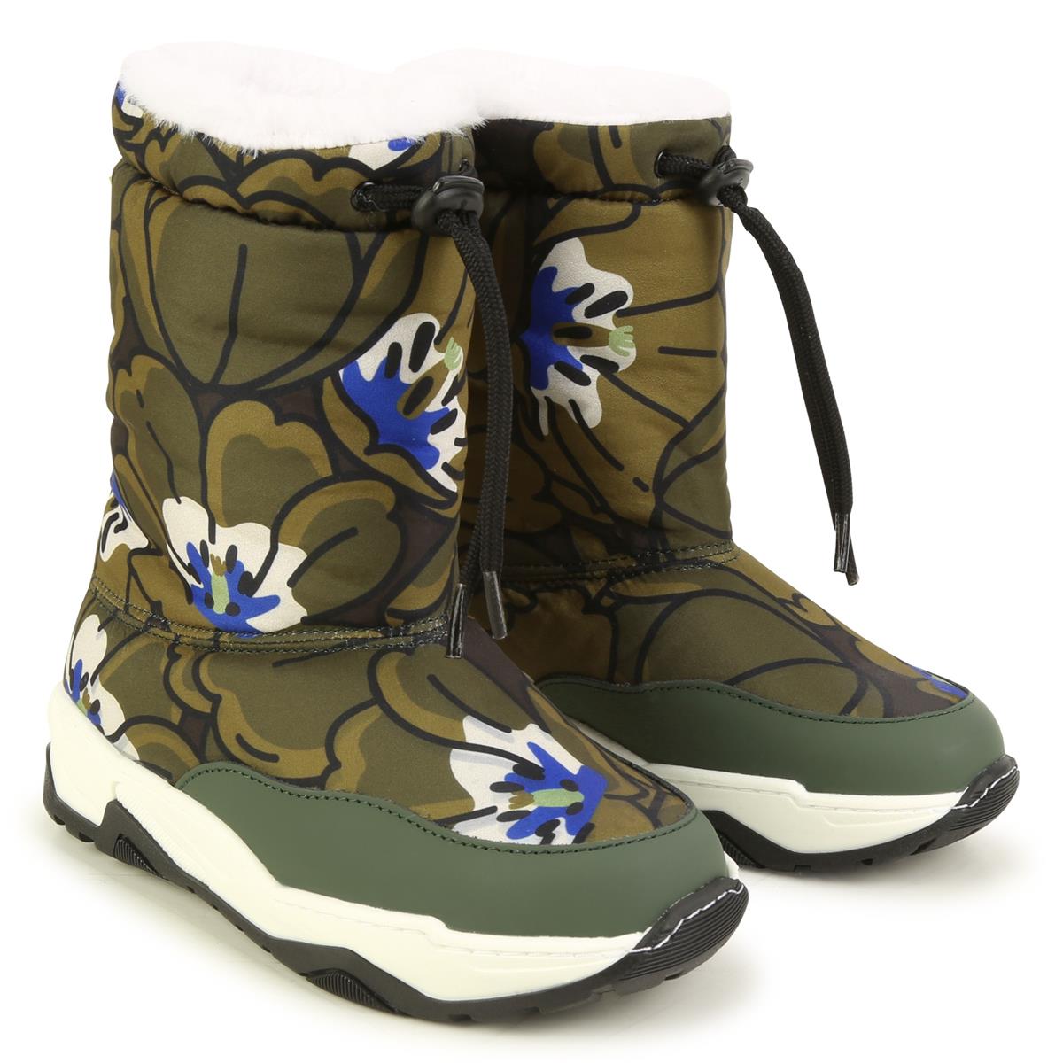 Boys Green Flower Shoes