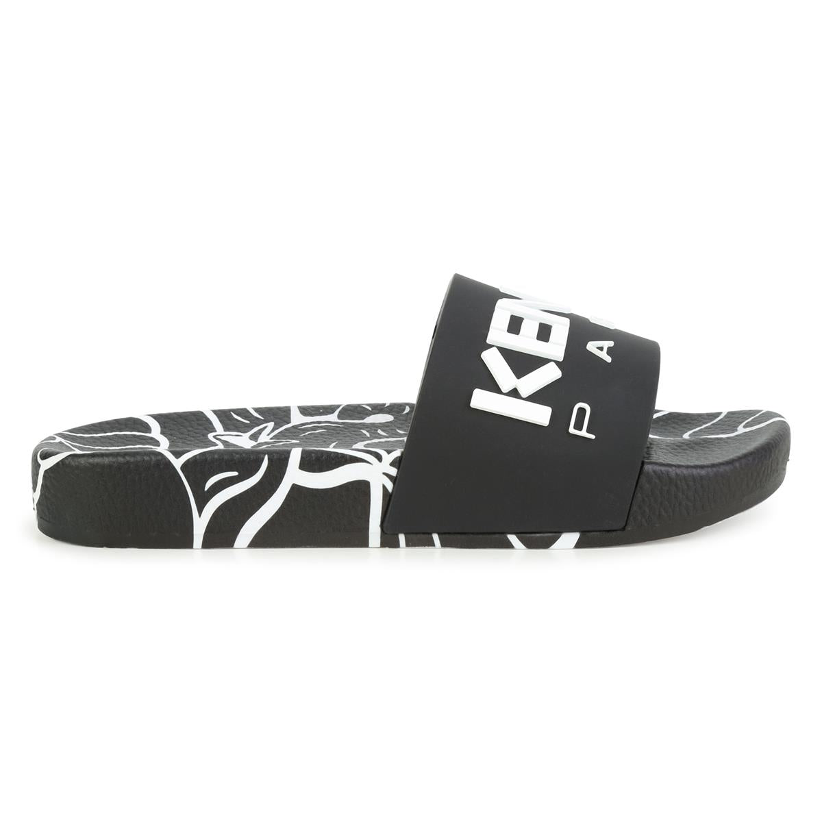Boys & Girls Black Logo Sandals