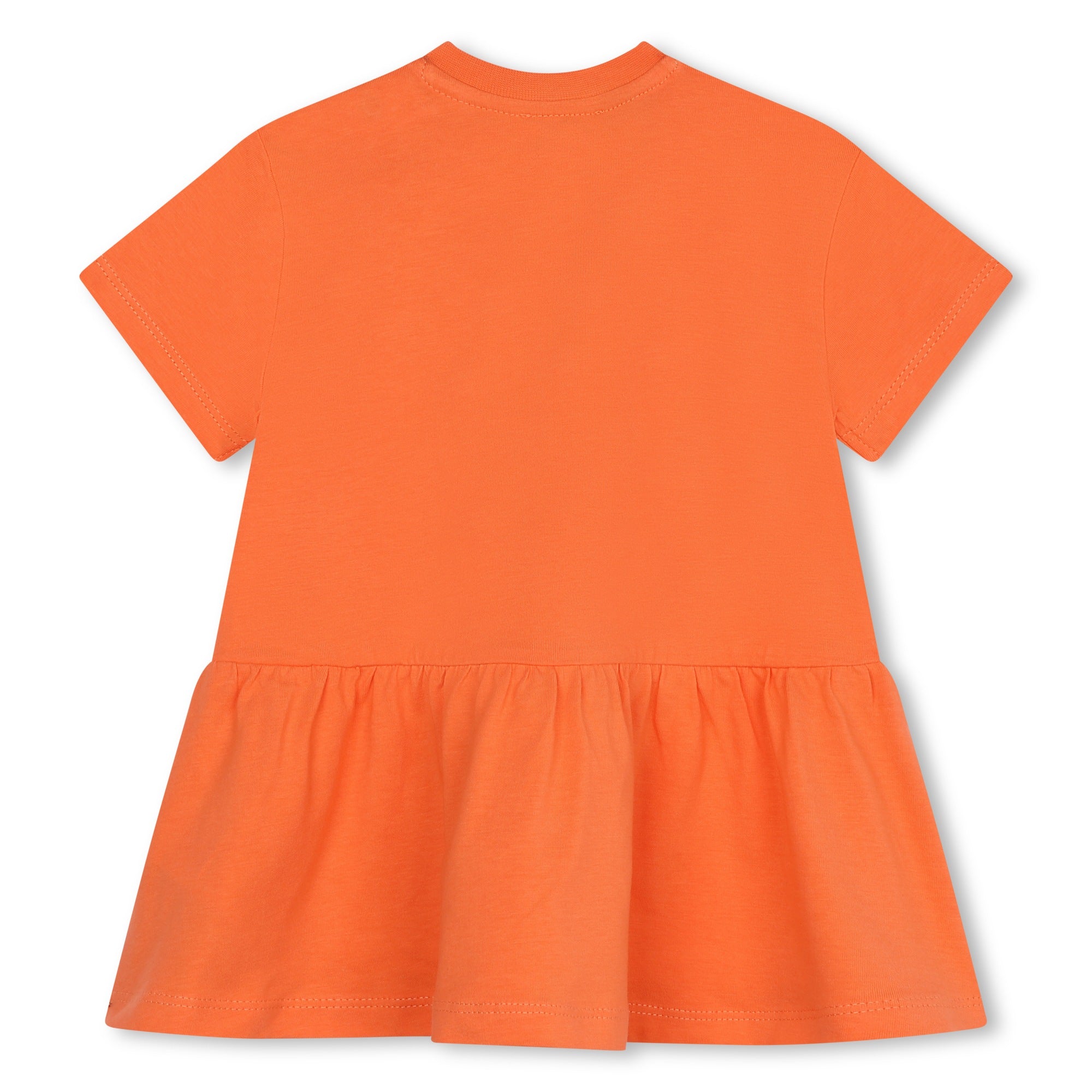 Baby Girls Orange Logo Cotton Dress