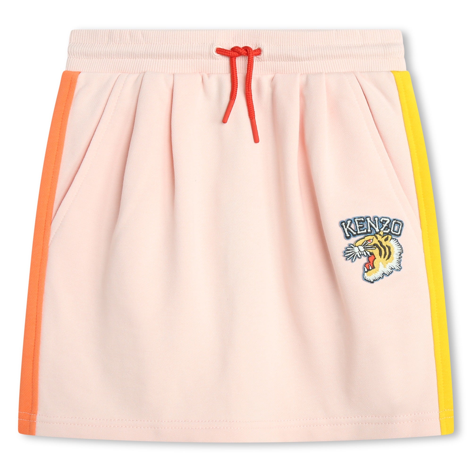Girls Pink Logo Cotton Skirt