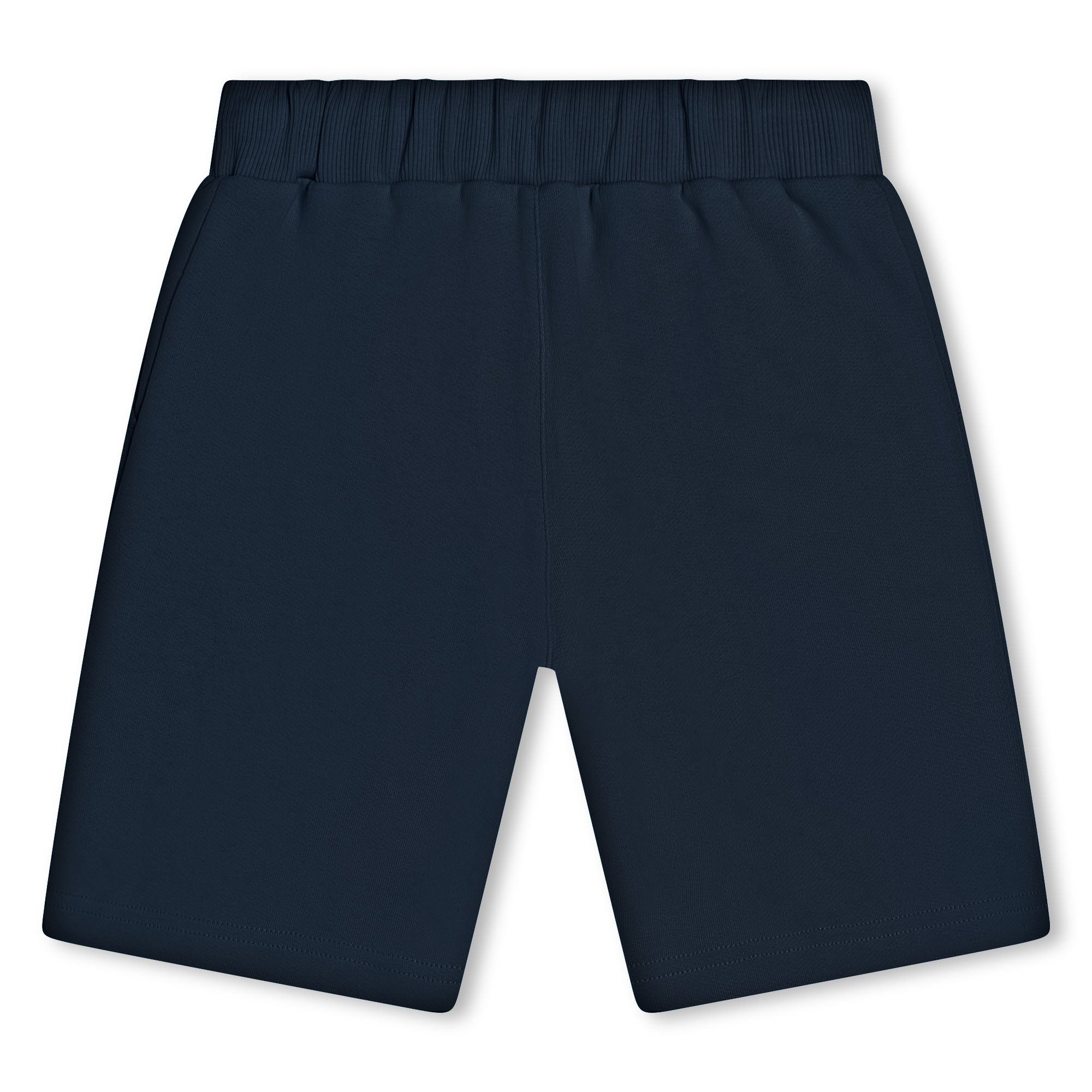 Boys Navy Logo Cotton Shorts