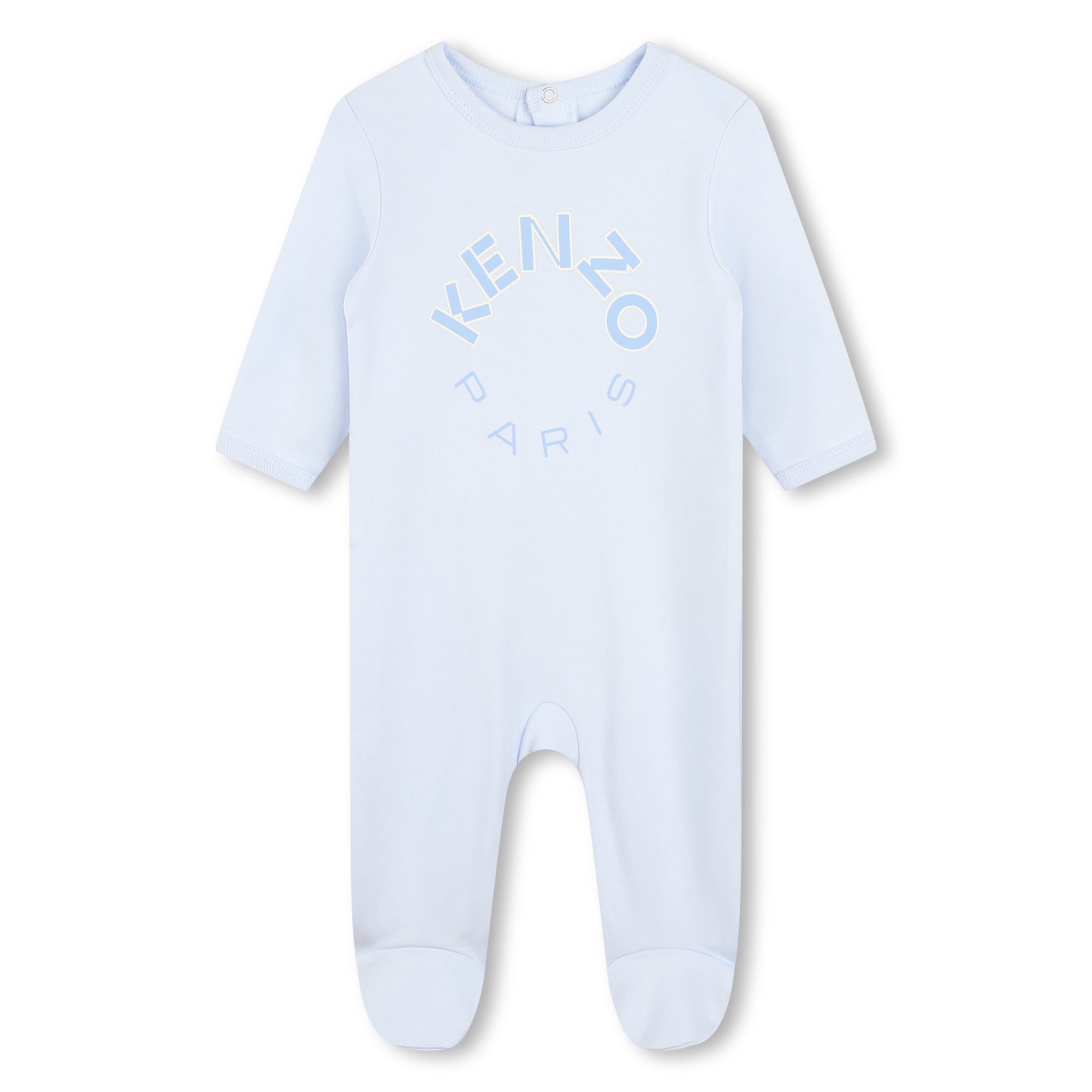 Baby Boys & Girls Blue Cotton Babysuit Set(2 Pack)