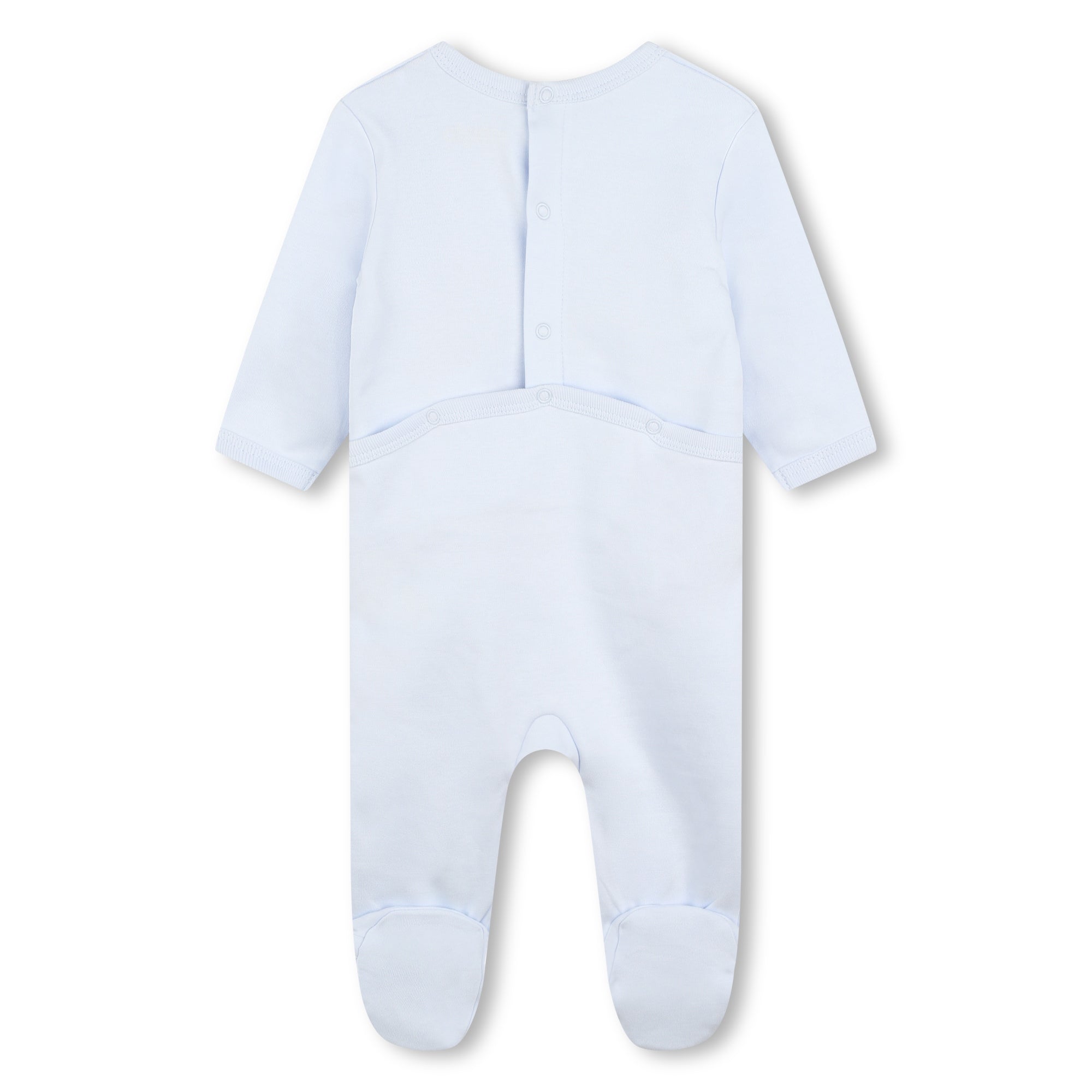 Baby Boys & Girls Blue Cotton Babysuit Set(2 Pack)