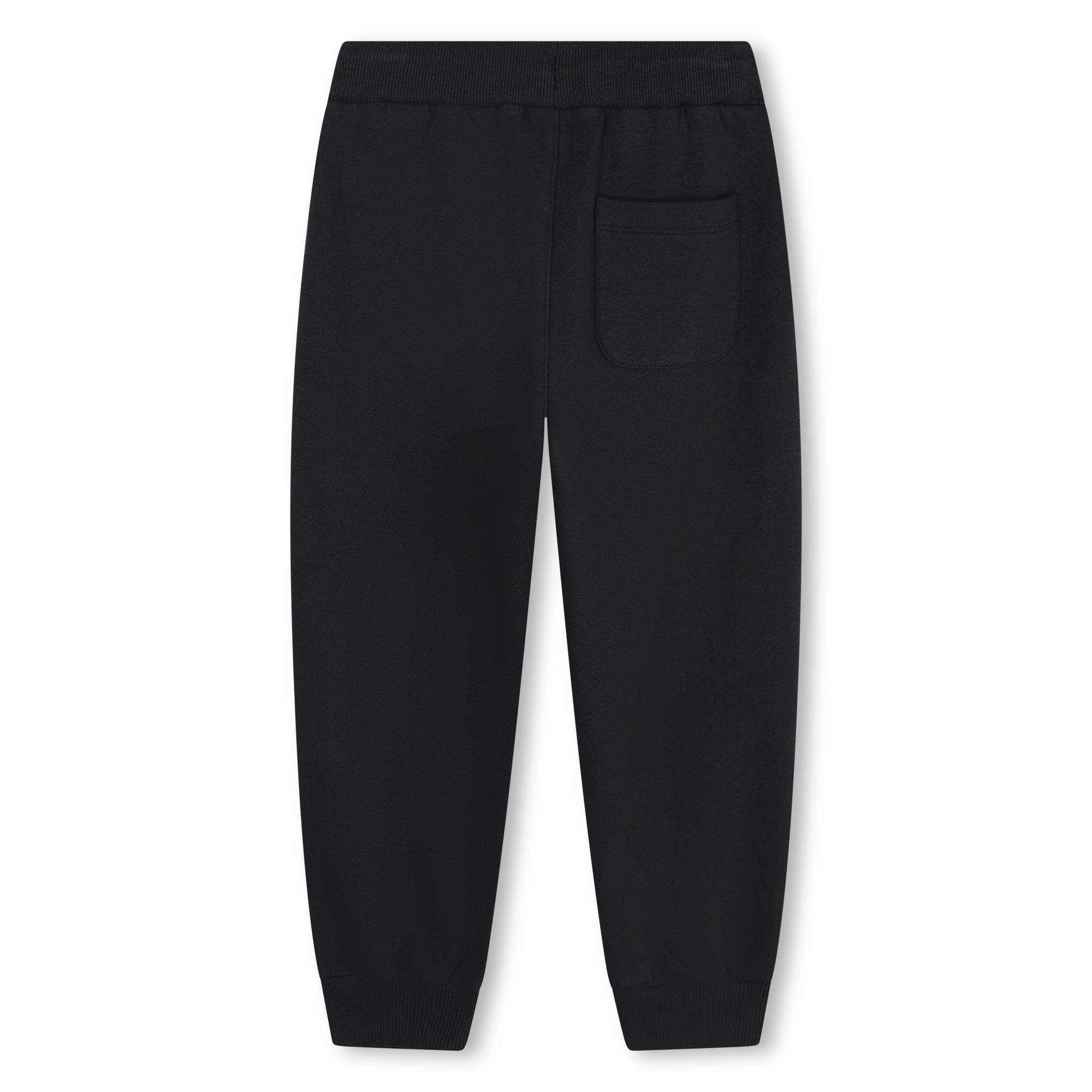 Boys & Girls Black Cotton Trousers