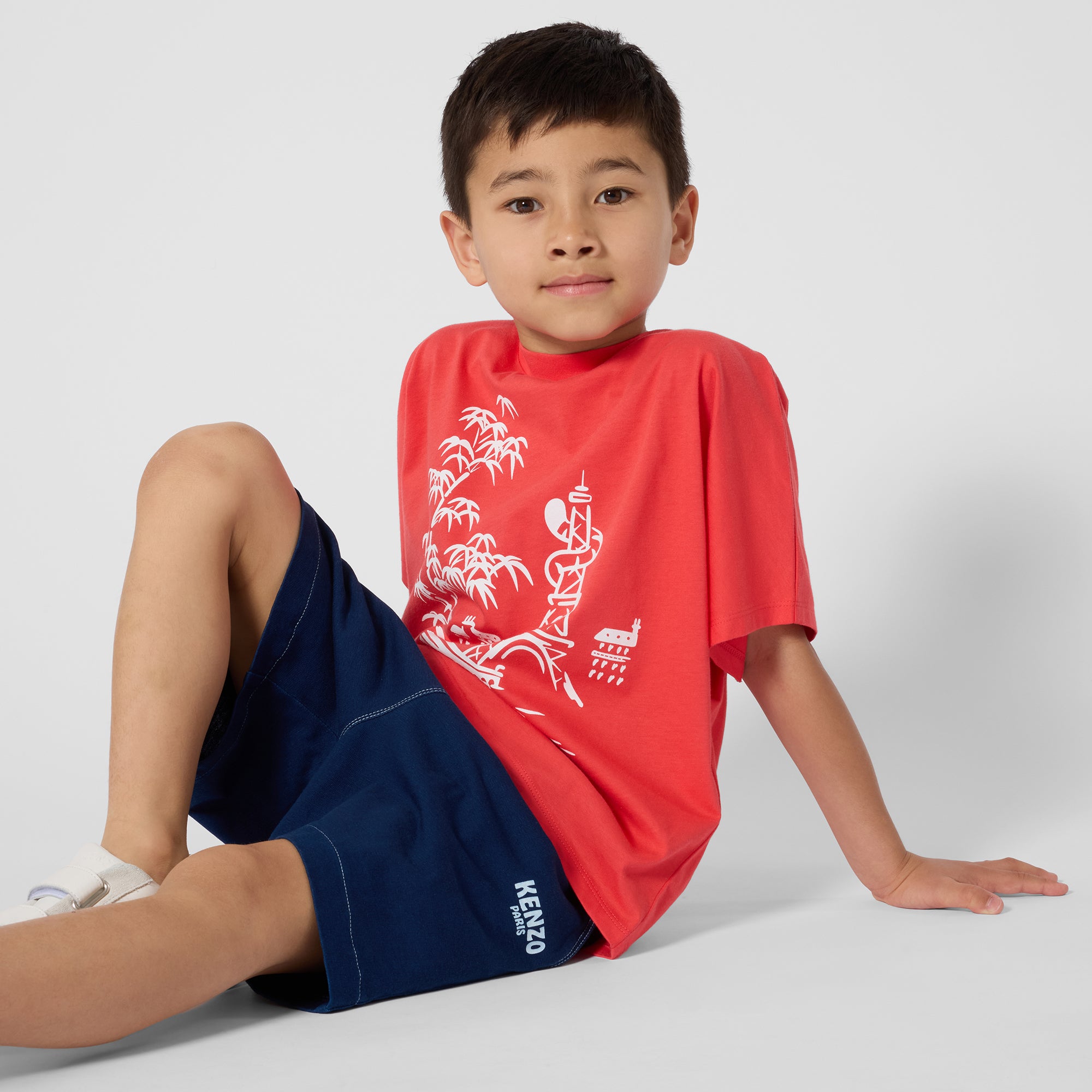 Boys Blue Cotton Shorts