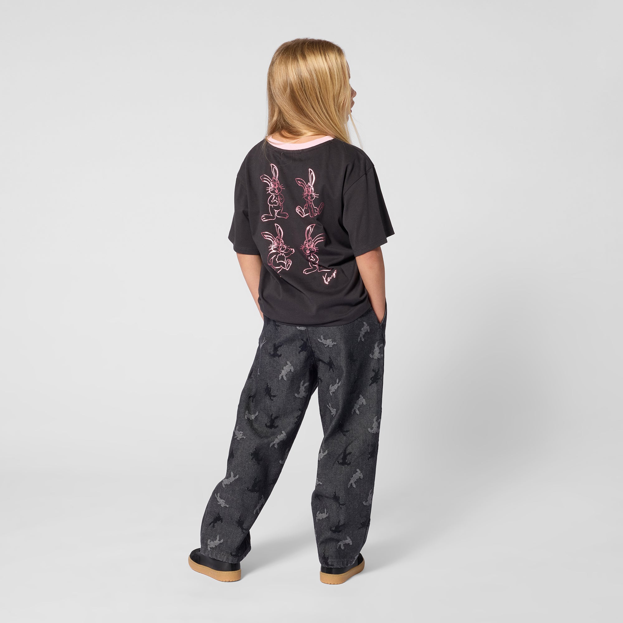 Boys & Girls Dark Grey Denim Trousers