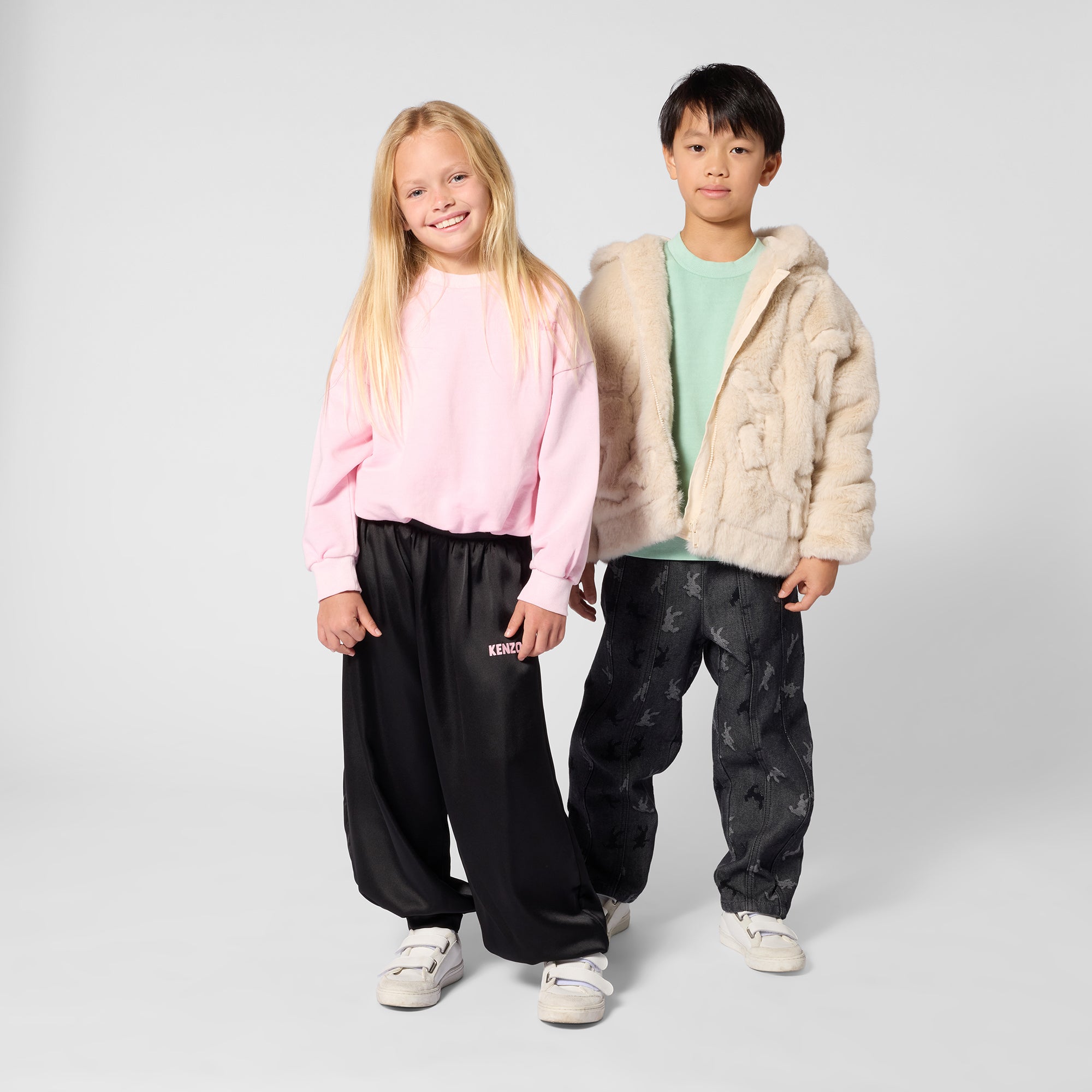 Boys & Girls Dark Grey Denim Trousers