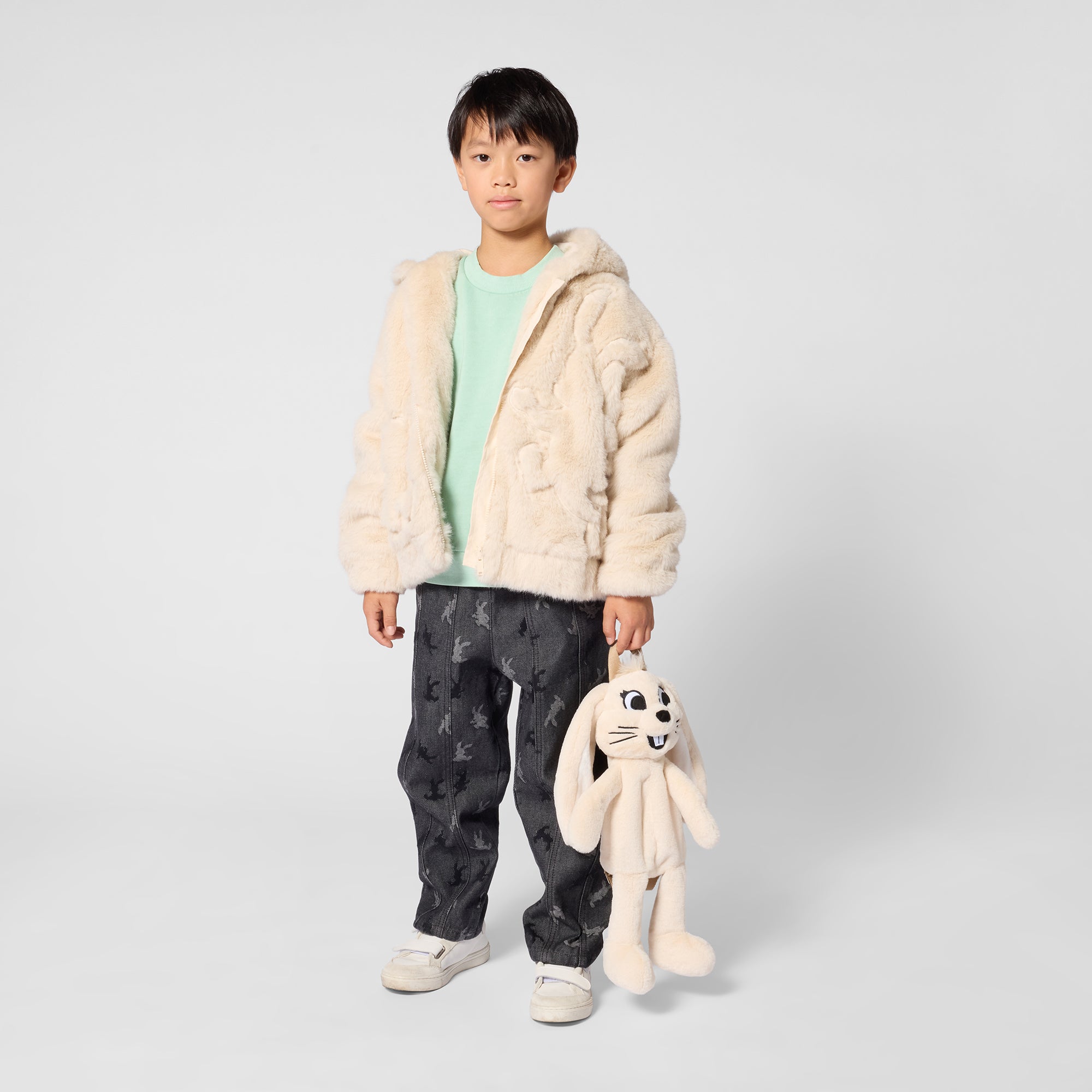 Boys & Girls Dark Grey Denim Trousers