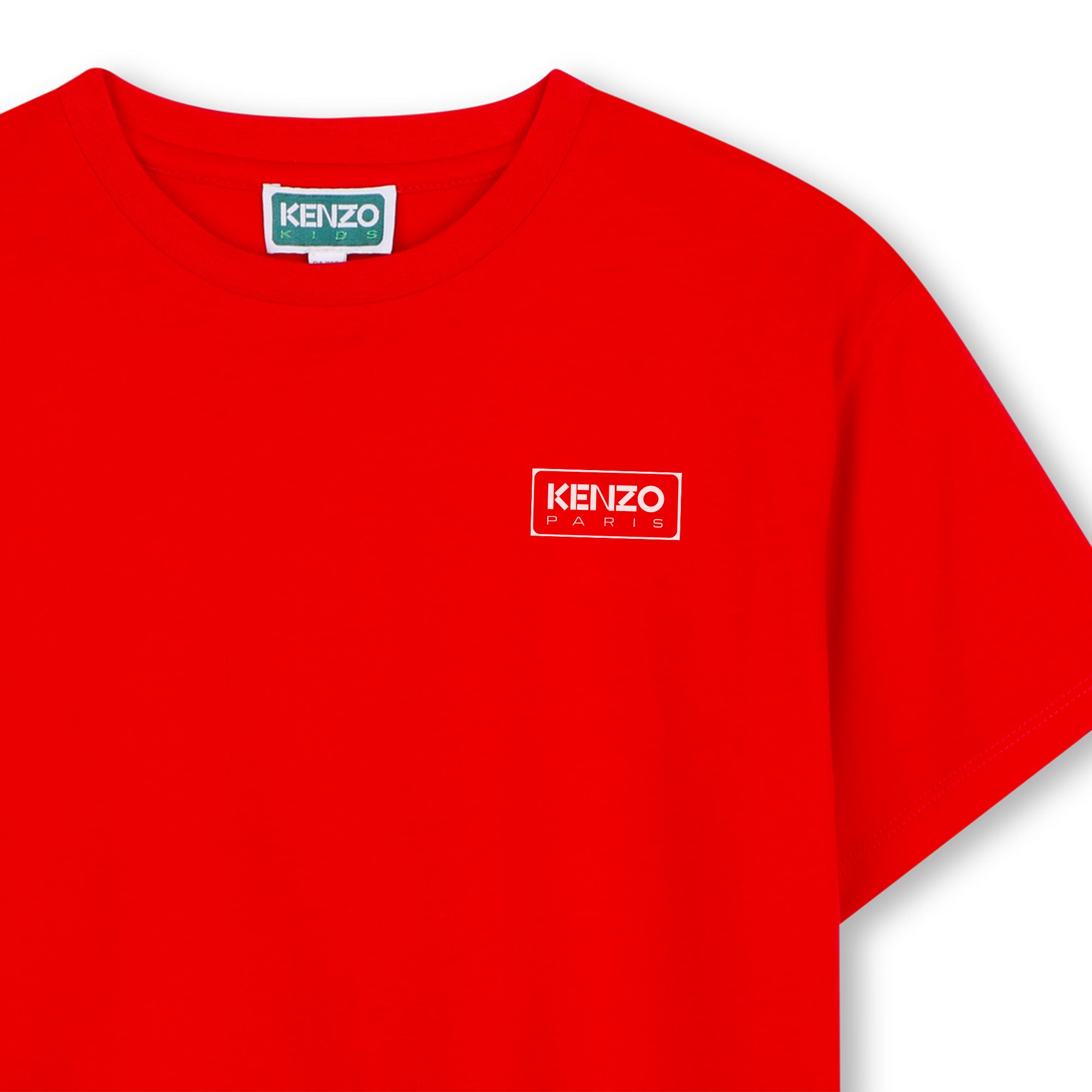 Boys & Girls Red Cotton T-Shirt