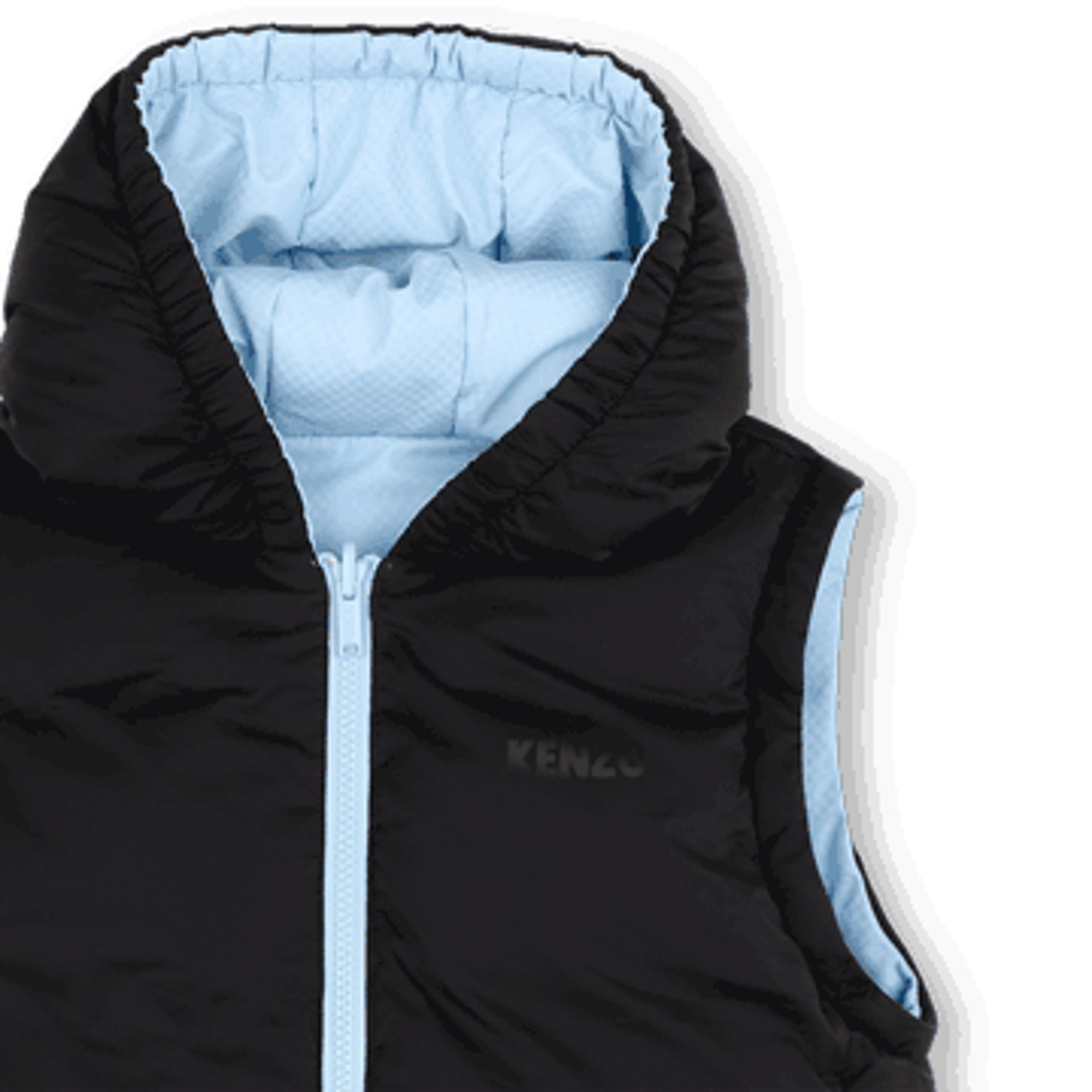Boys Light Blue Reversible 2-in-1 Padded Jacket