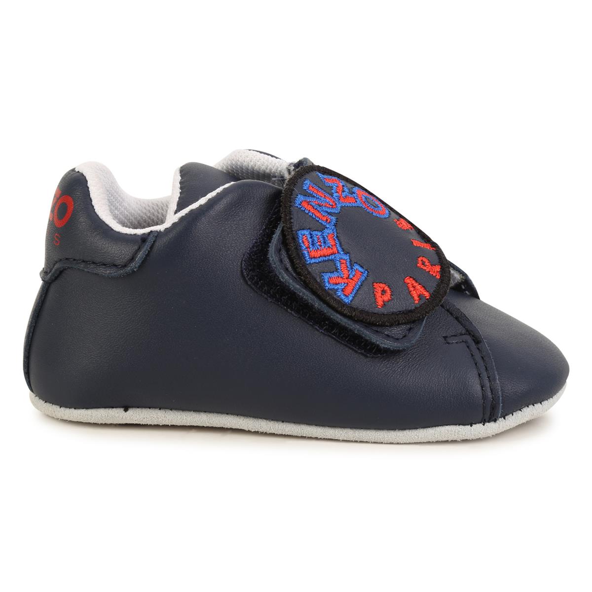 Baby Boys Blue Logo Shoes