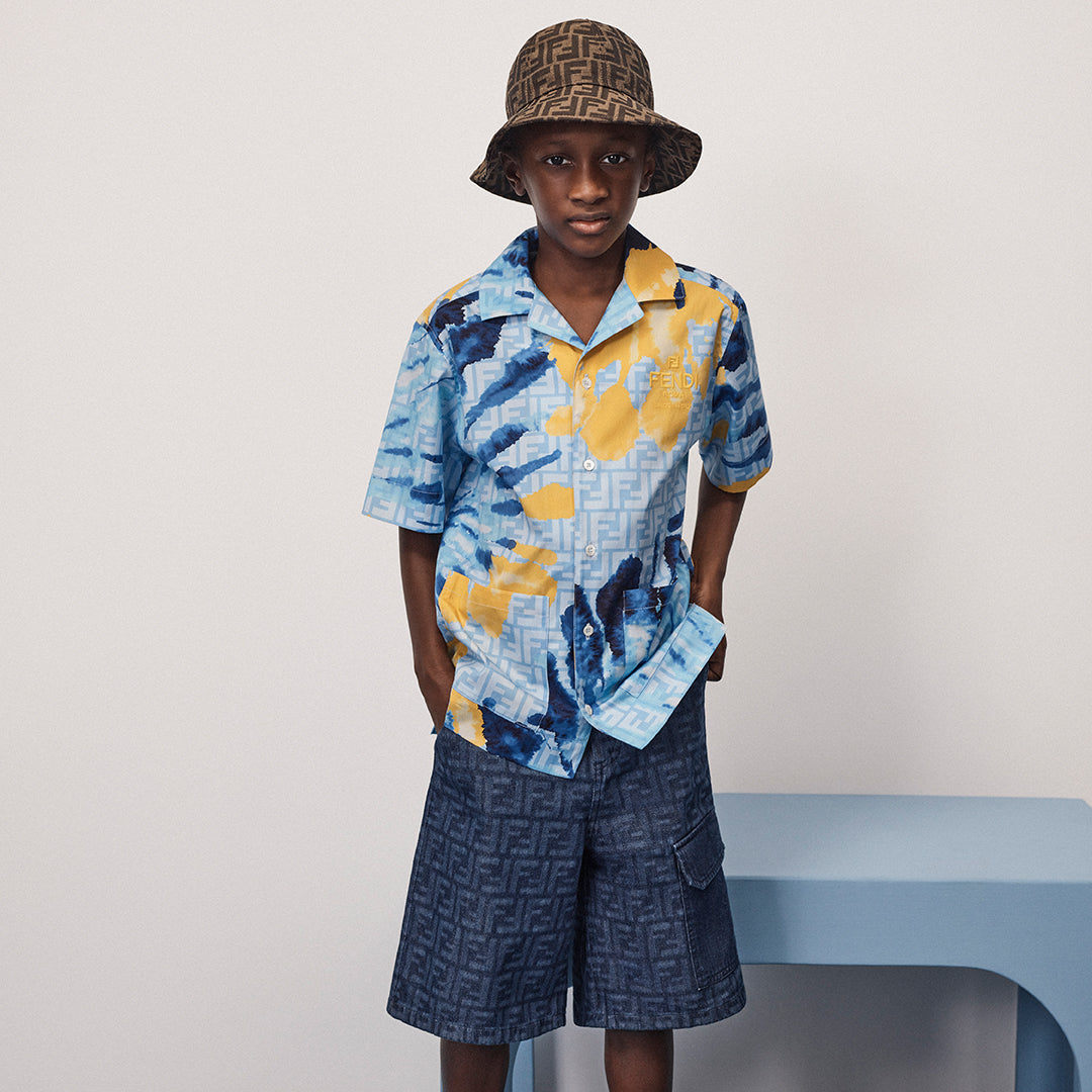 Boys Tie Dye Shirt in Blue