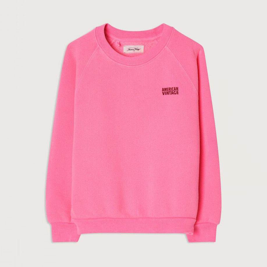 Boys & Girls Pink Logo Cotton Sweatshirt