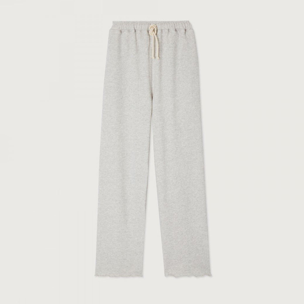 Women Light Grey Cotton Trousers