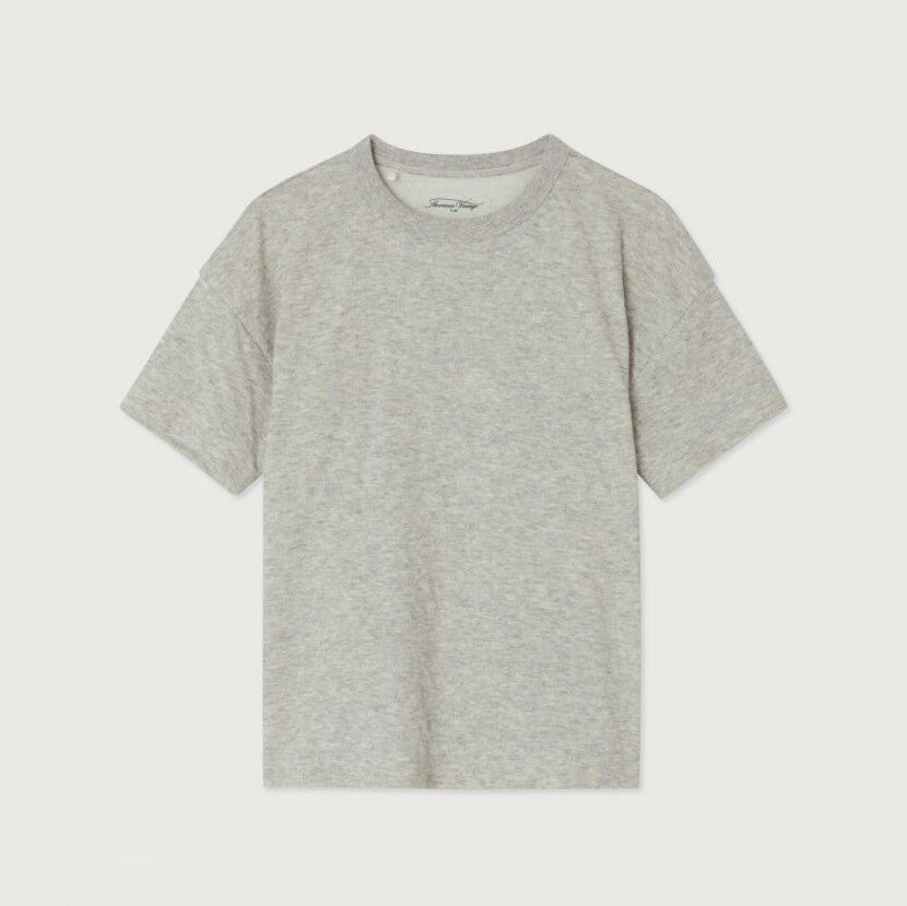 Boys & Girls Grey Cotton T-Shirt